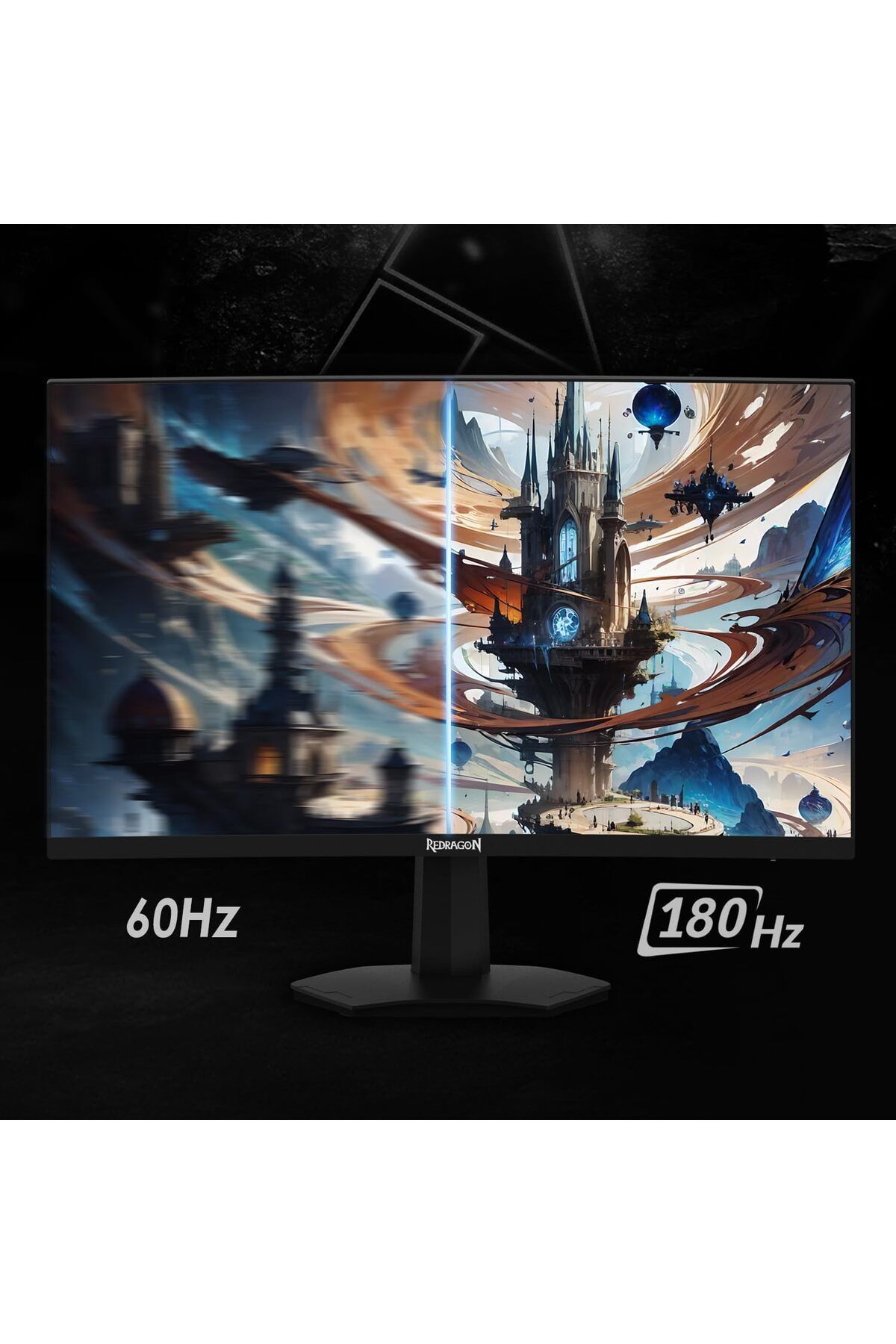 REDRAGON-Amber GM27H10C 27" QHD 180Hz 1ms Curved IPS Gaming Monitor with FreeSync – Black & Red 7