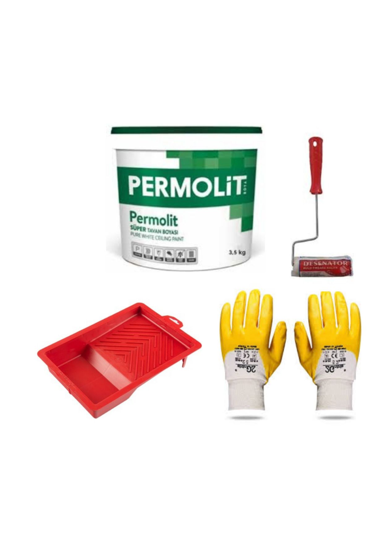 Permolit Süper Tavan Boyası 2.5lt 4'lü Set