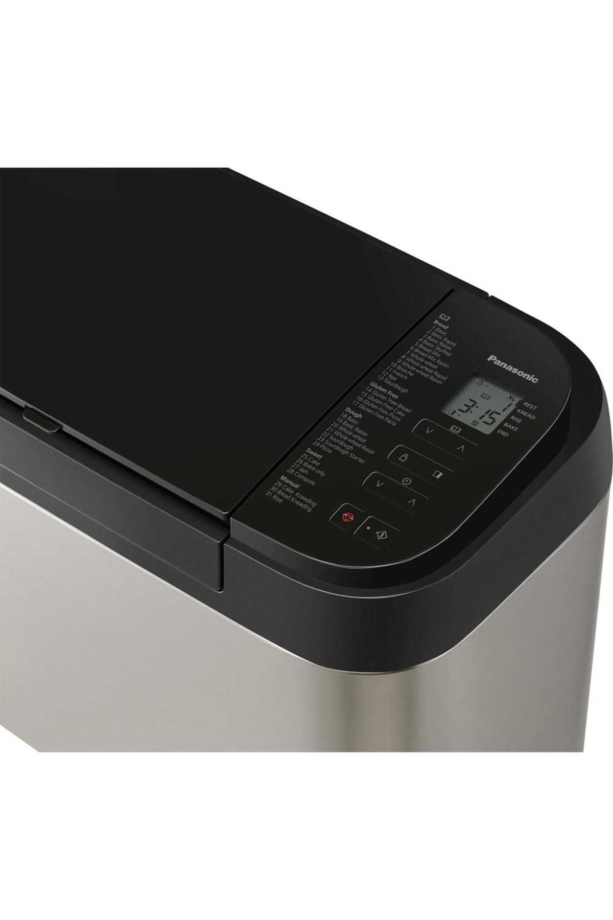 PANASONIC-Masina de paine Panasonic SD-YR2550SXE, Display LCD, 31 programe (4 programe fara gluten), Argintiu 12