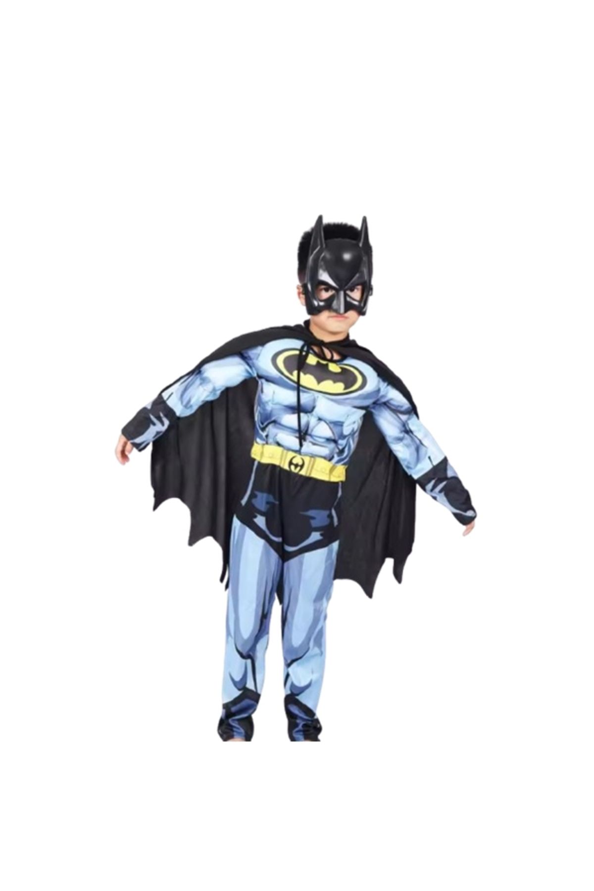 Depox-Batman Costume Set With Muscles And Led Mask, M, 5-7 Years, 110-120 Cm 3