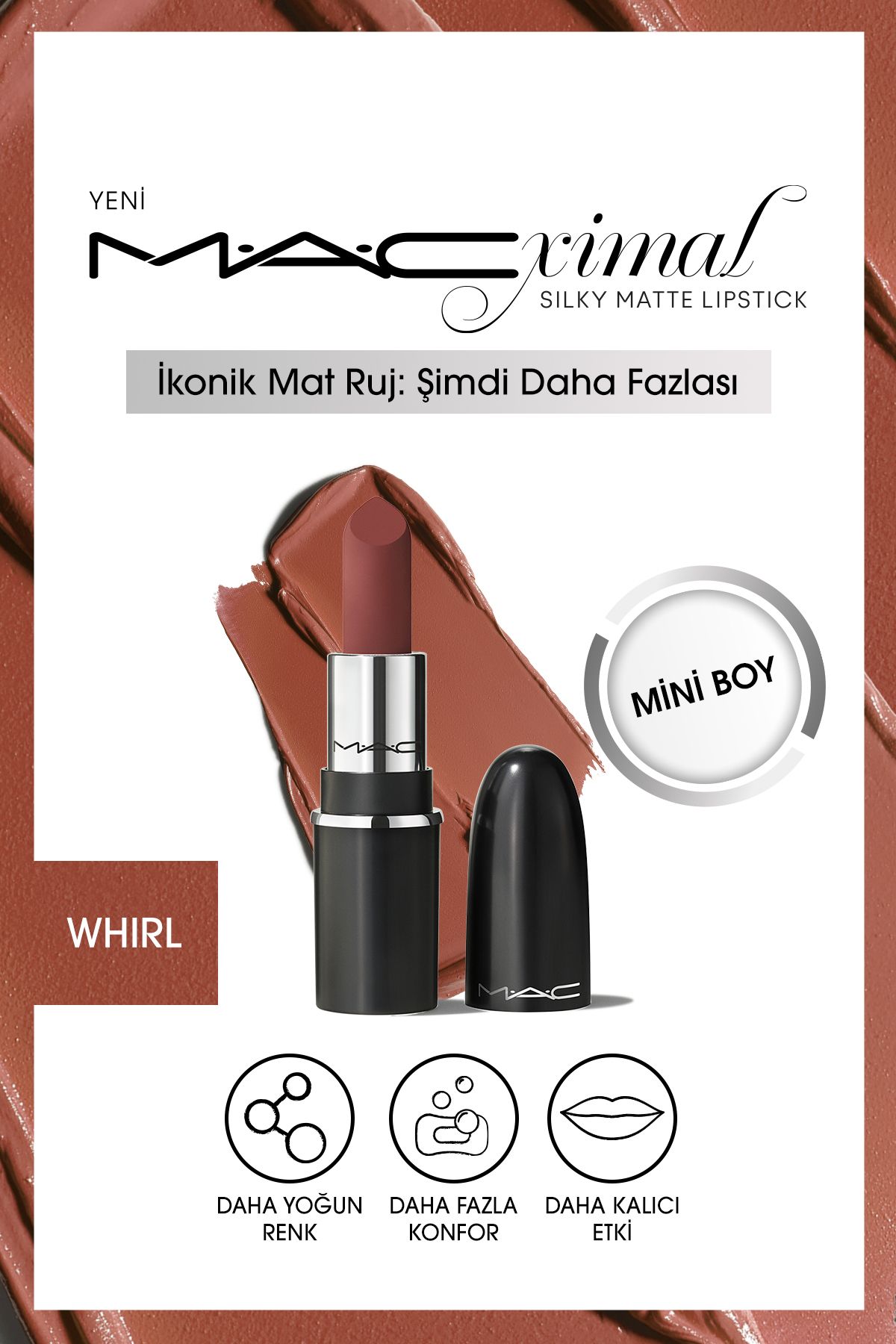 M.A.C MACximal Mini MAC Silky Matte Lipstick - Whirl