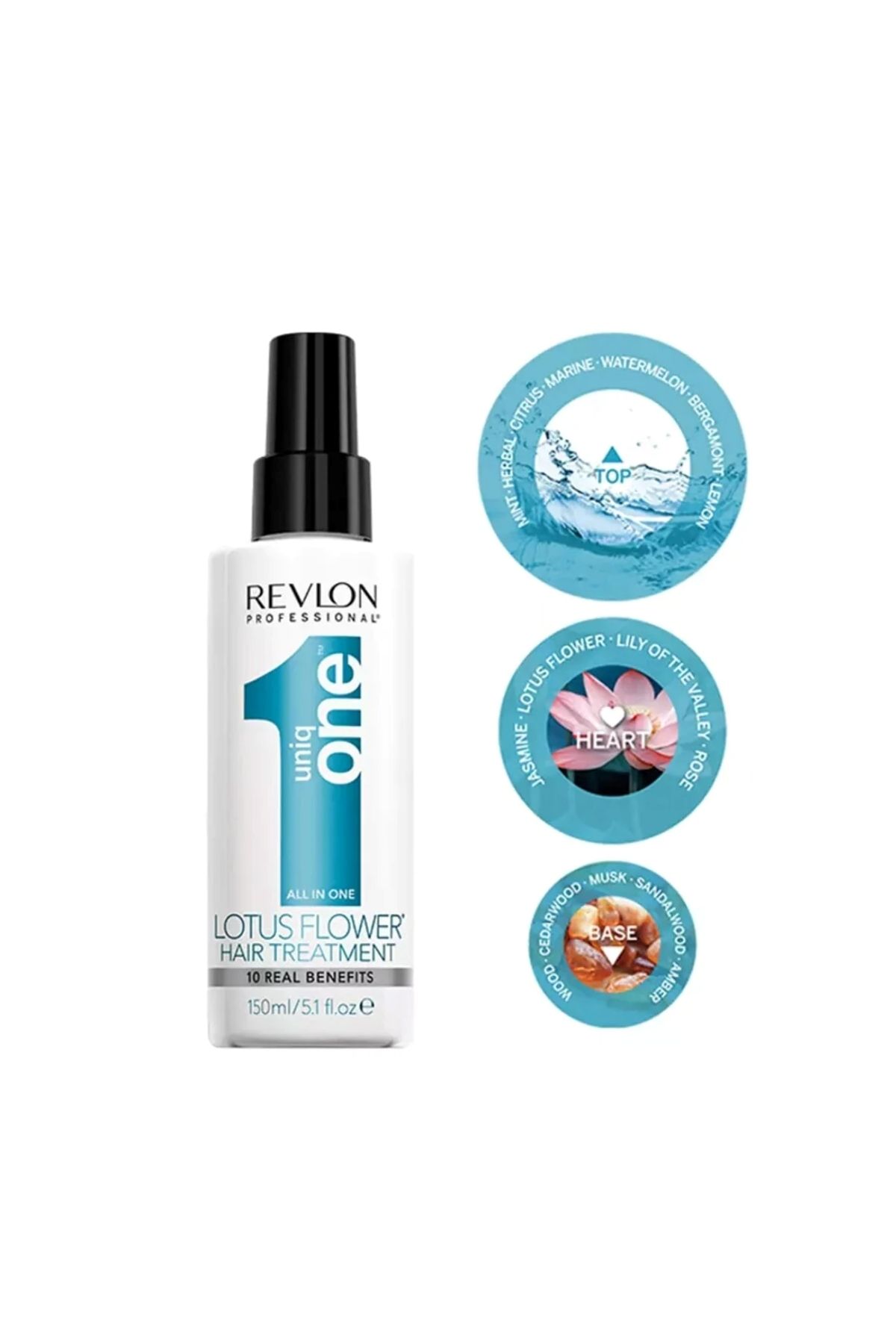Revlon Professional UniqOne Kuru ve yıpranmış saçları onarıcı Saç Bakımı 150ml - Lotus Çiçeği Kokusu