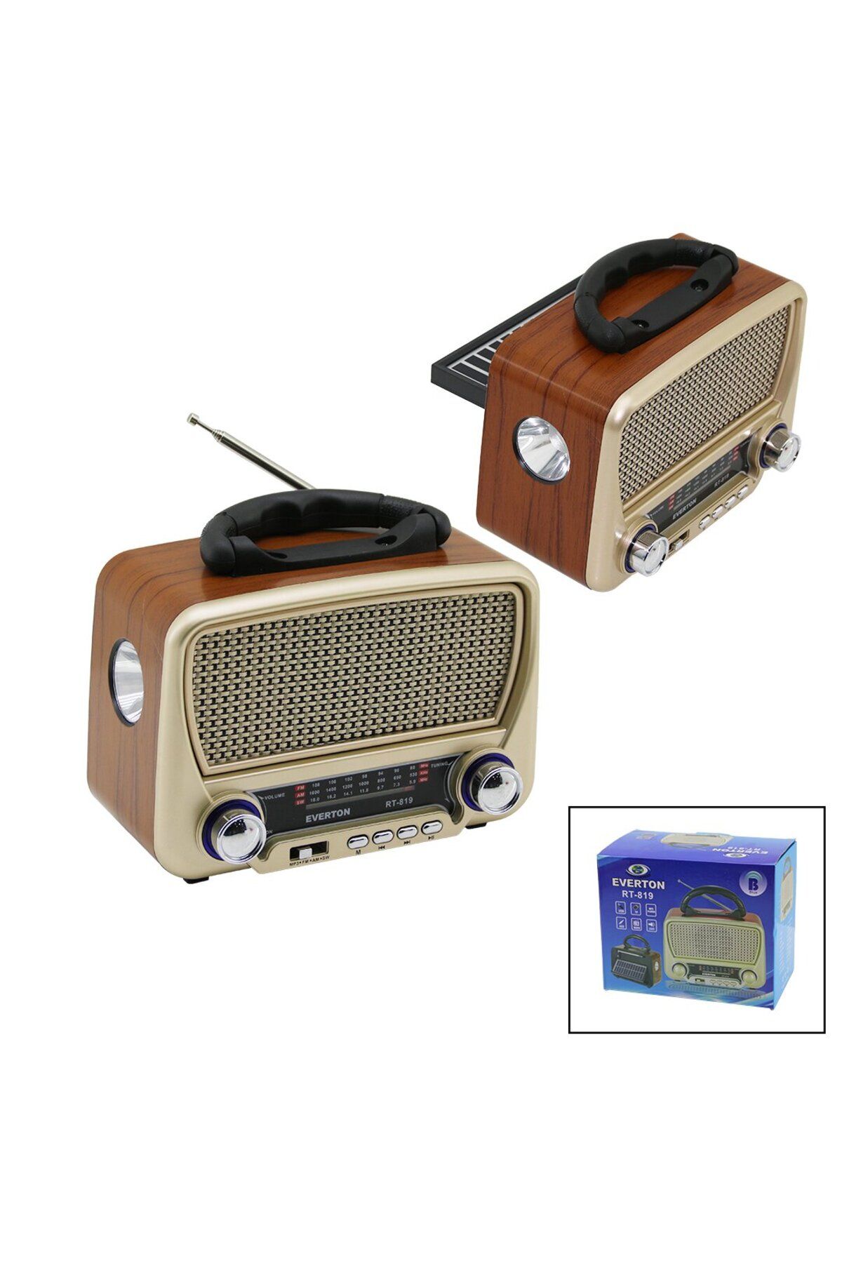 STOREMAX OZN SOLAR PANELLİ - FENERLİ USB ŞARJ BLUETOOTH İBRELİ FM RAMP3 USB - TF PLAYER 4.5V IN- AUX IN