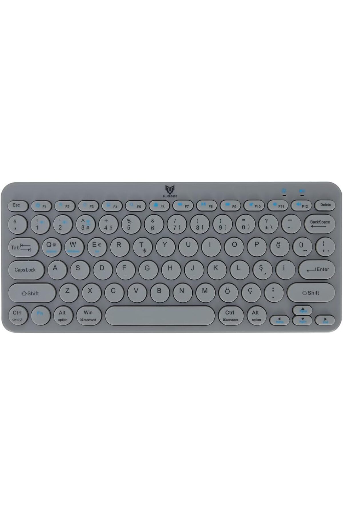 STOREMAX ELZ Bt-k95 2,4Ghz Wireless + Bluetooth Kablosuz Sessiz Klavye Uzay Gri Çift Modlu Telefon Tablet Ma