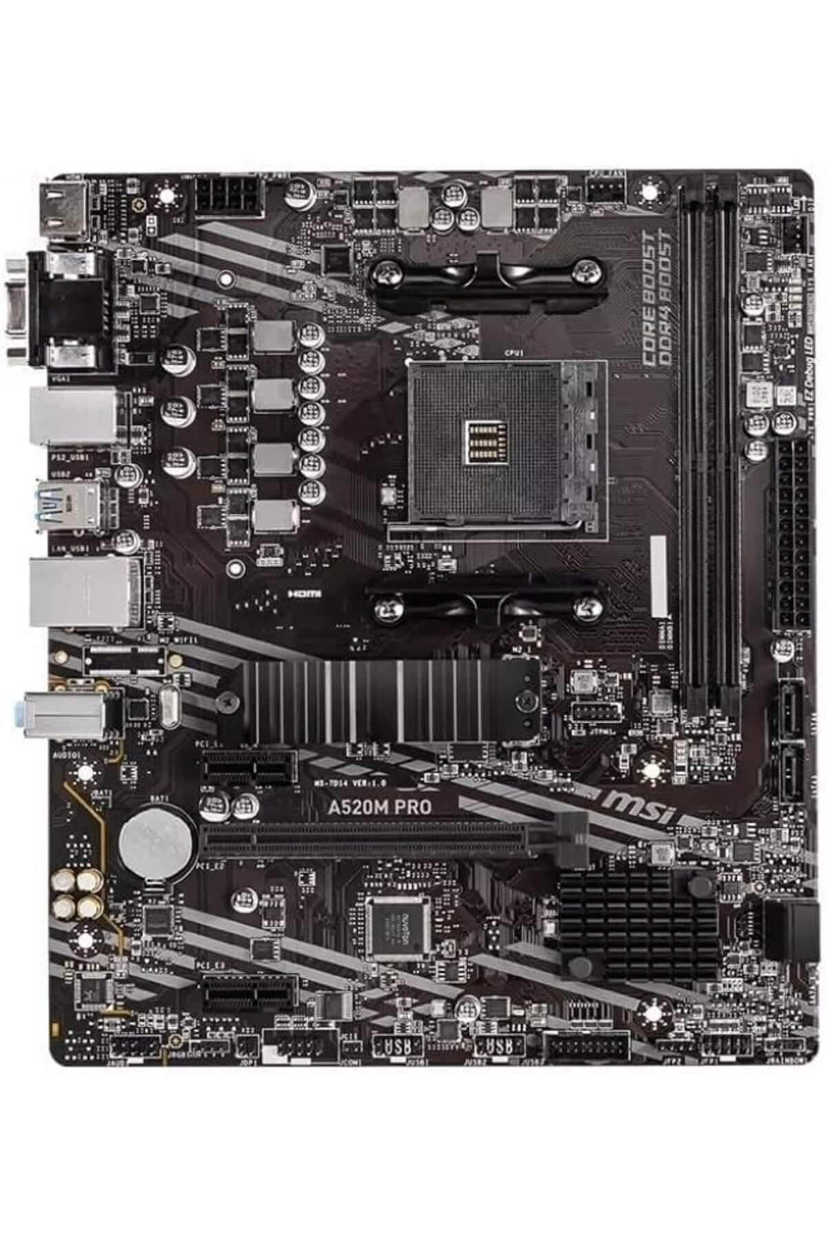 STOREMAX ELZ A520M PRO AM4 DDR4 4600(OC) VGA DVI HDMI M.2 USB3.2 mATX Anakart FRNTR 1127478