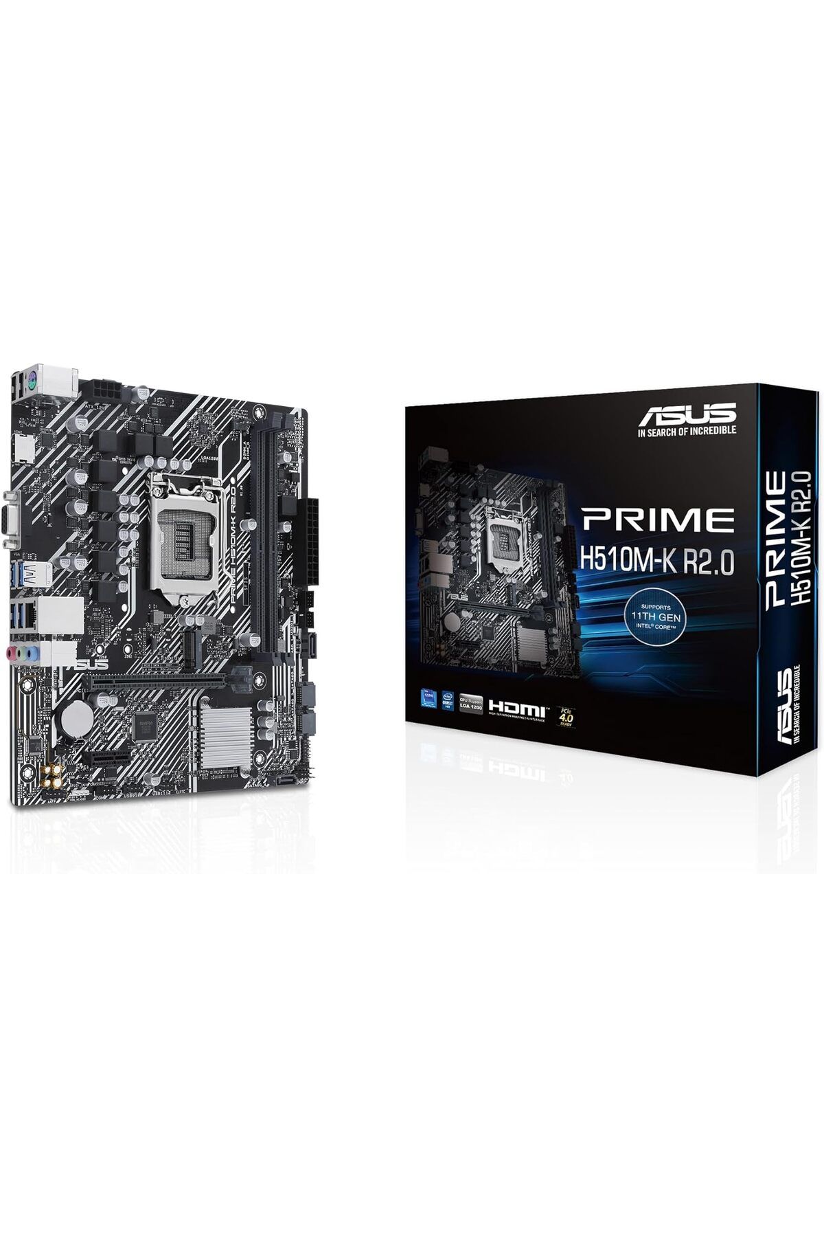 STOREMAX Sbl PRIME H510M-K R2.0 Intel H470 LGA1200 DDR4 3200 HDMI VGA M2 USB3.2 mATX 5X Protection III, Armo