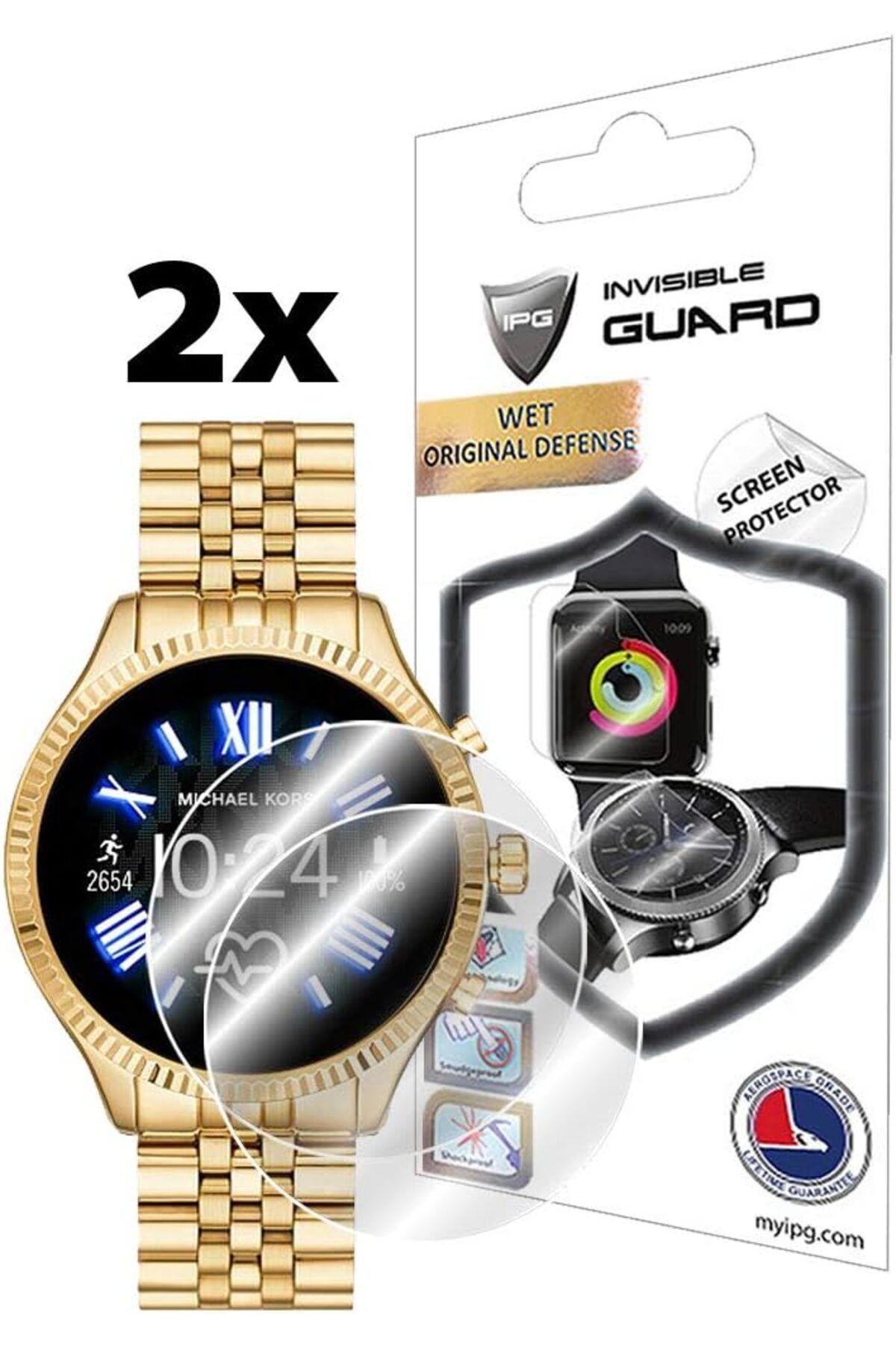 STOREMAX OZN Michael Kors Access Lexington 2 Akıllı Saat Ekran Koruyucu, 2 Adet OZNstre 1094633