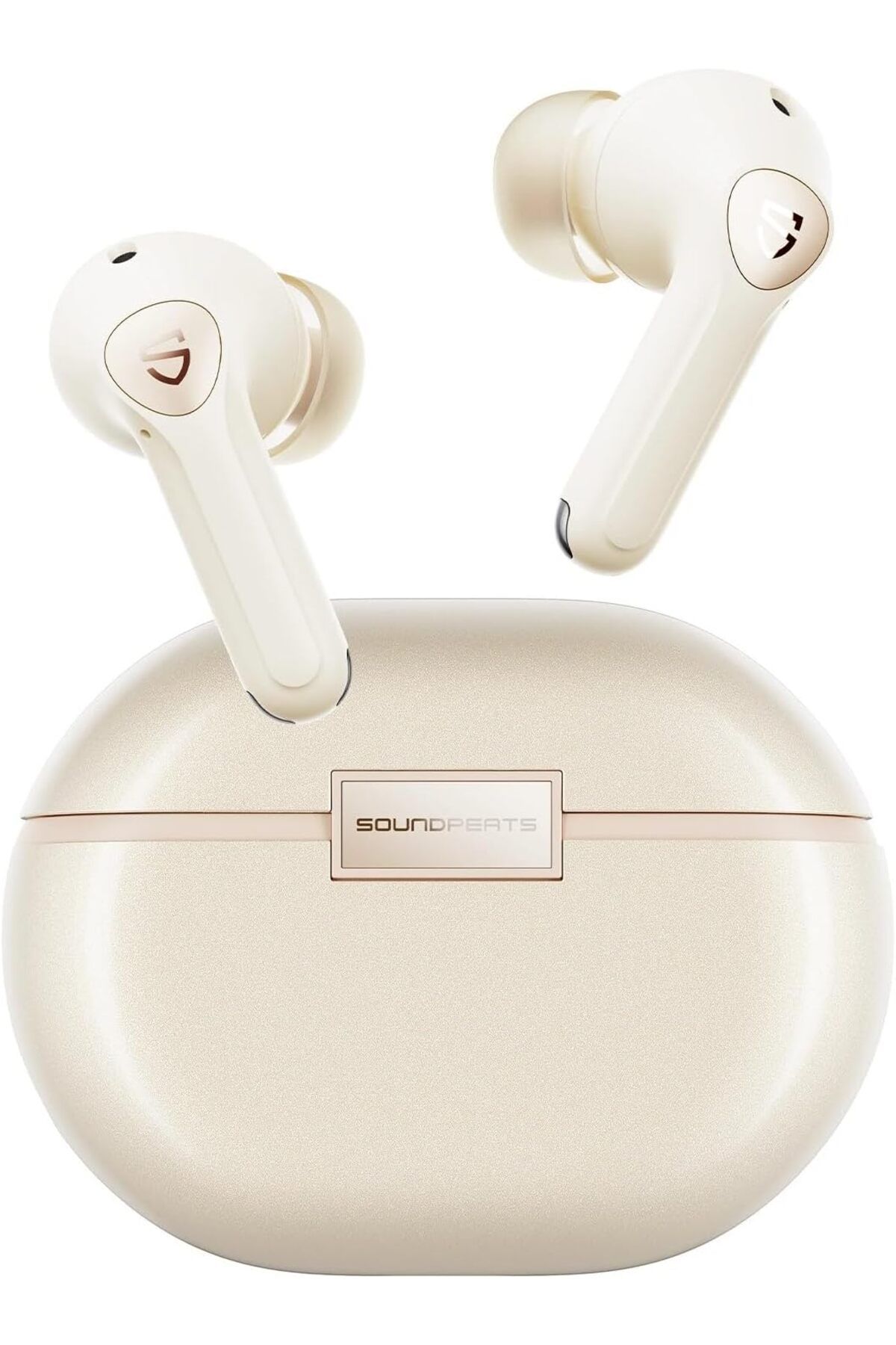 STOREMAX Air4 Pro Bej Kablosuz Bluetooth Kulaklık, Bluetooth 5.3 Aktif Gürültü Önleme 6 Mikrofon TrendB