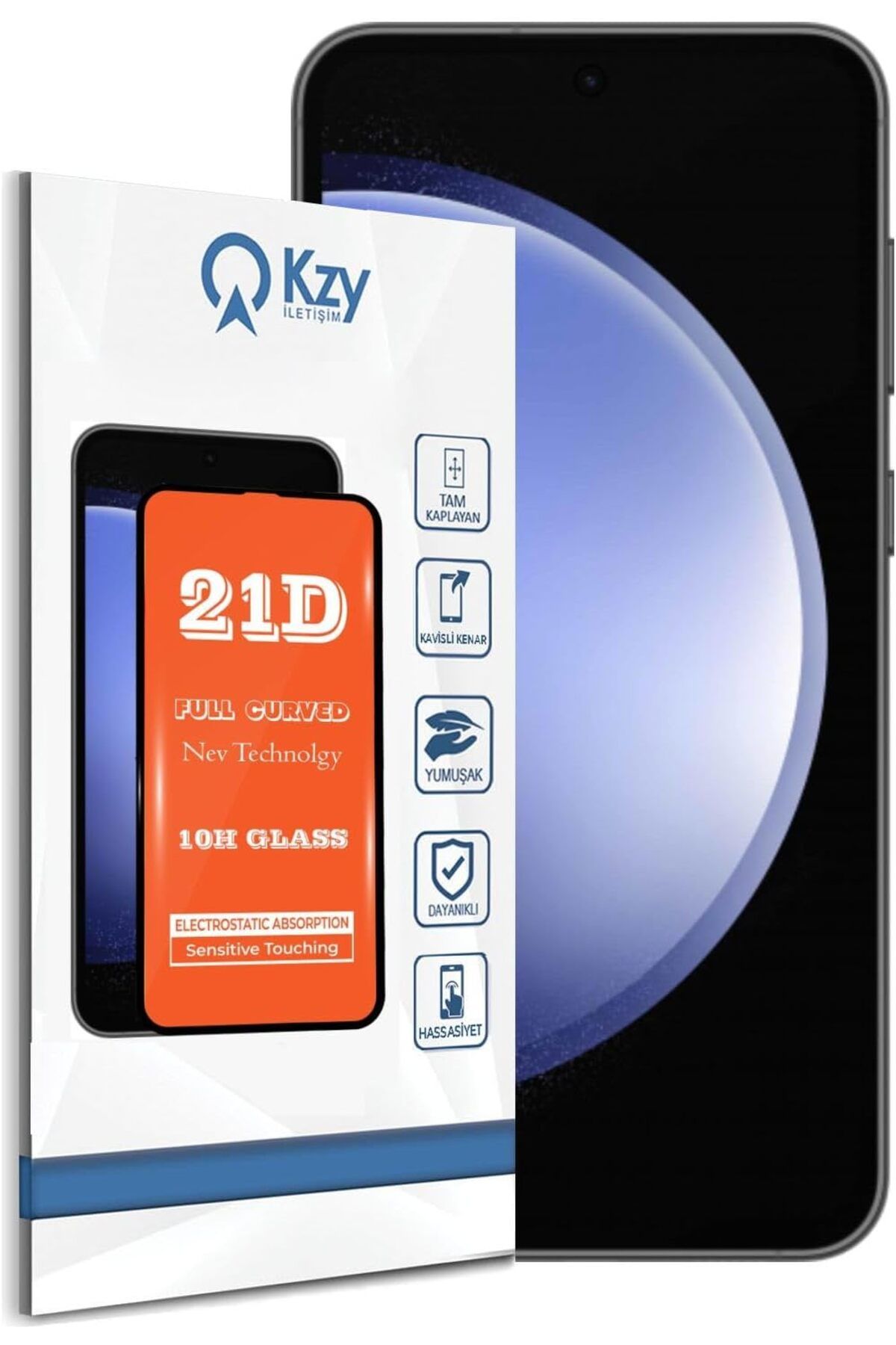 STOREMAX OZN İLETİŞİM Galaxy S23 FE ile Uyumlu Tam Kaplayan 21D Temperli Ekran Koruyucu Cam OZNstre 1094