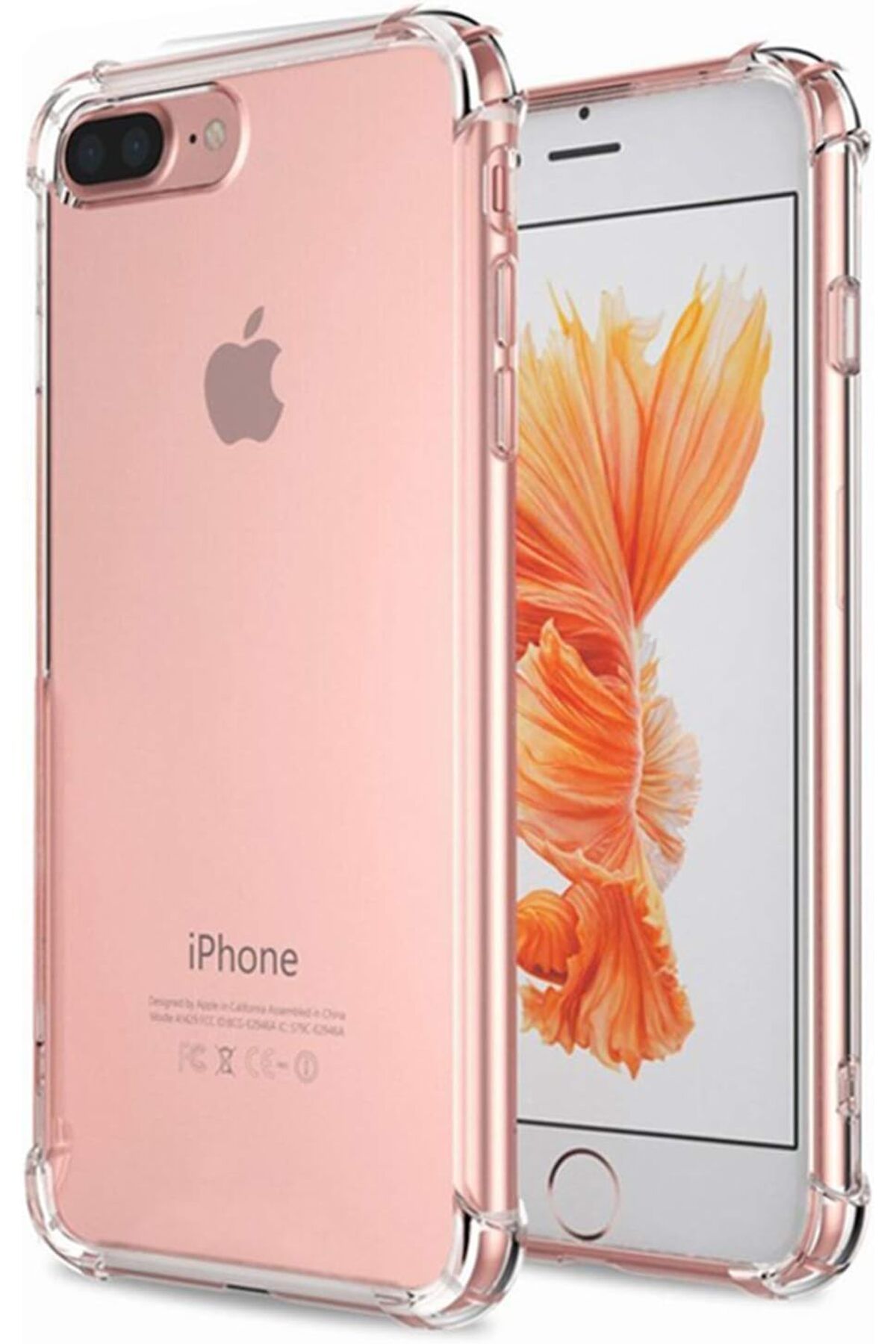 STOREMAX OZN Shock-Absorbing için Kılıf iPhone 8 Plus Şeffaf [iPhone 8 Plus ile Uyumlu Kılıf - Şeffaf