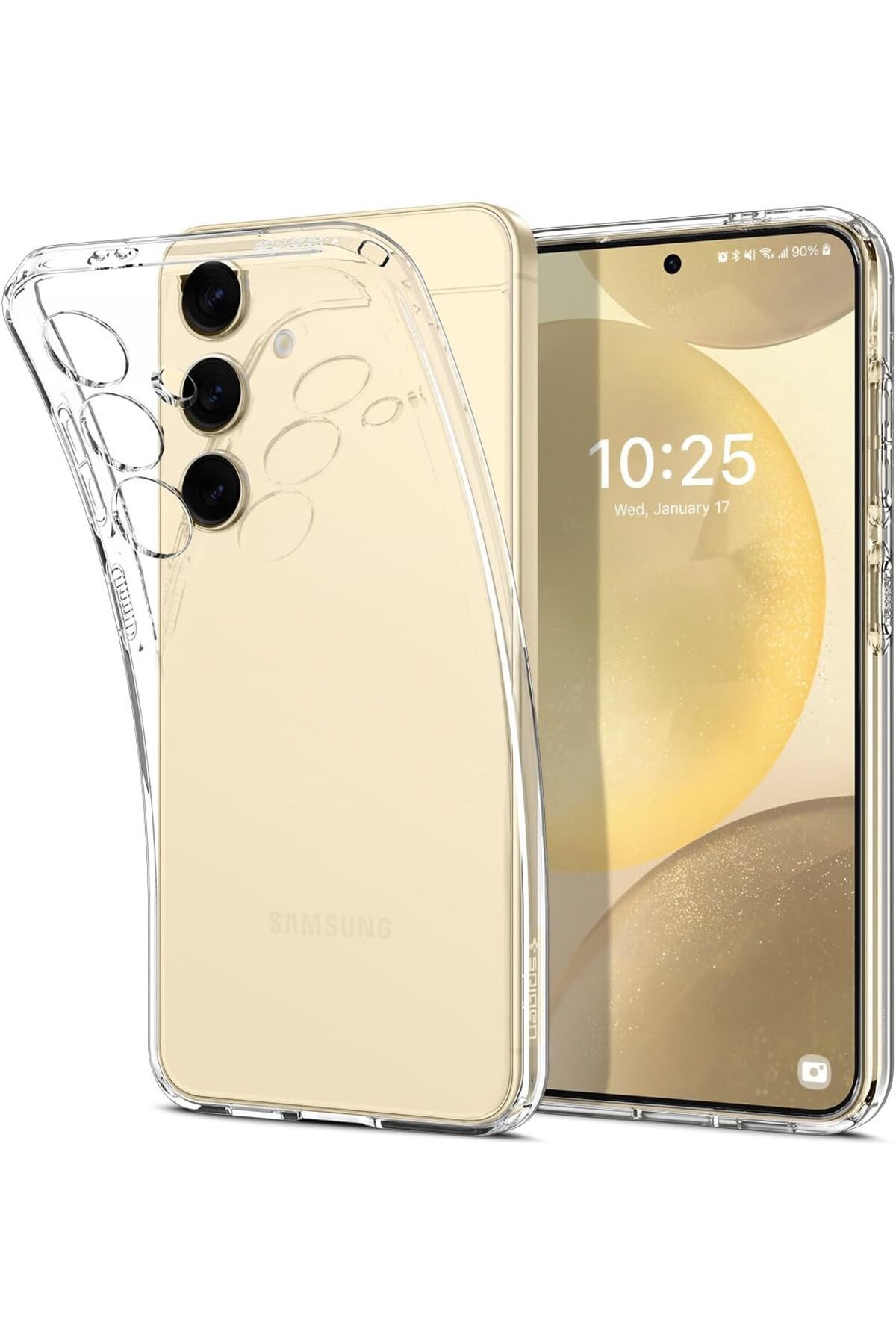 STOREMAX Rom Galaxy S24 Kılıf Liquid Crystal 4 Tarafı Tam Koruma Crystal Clear - ACS07343 Romshp 1067323