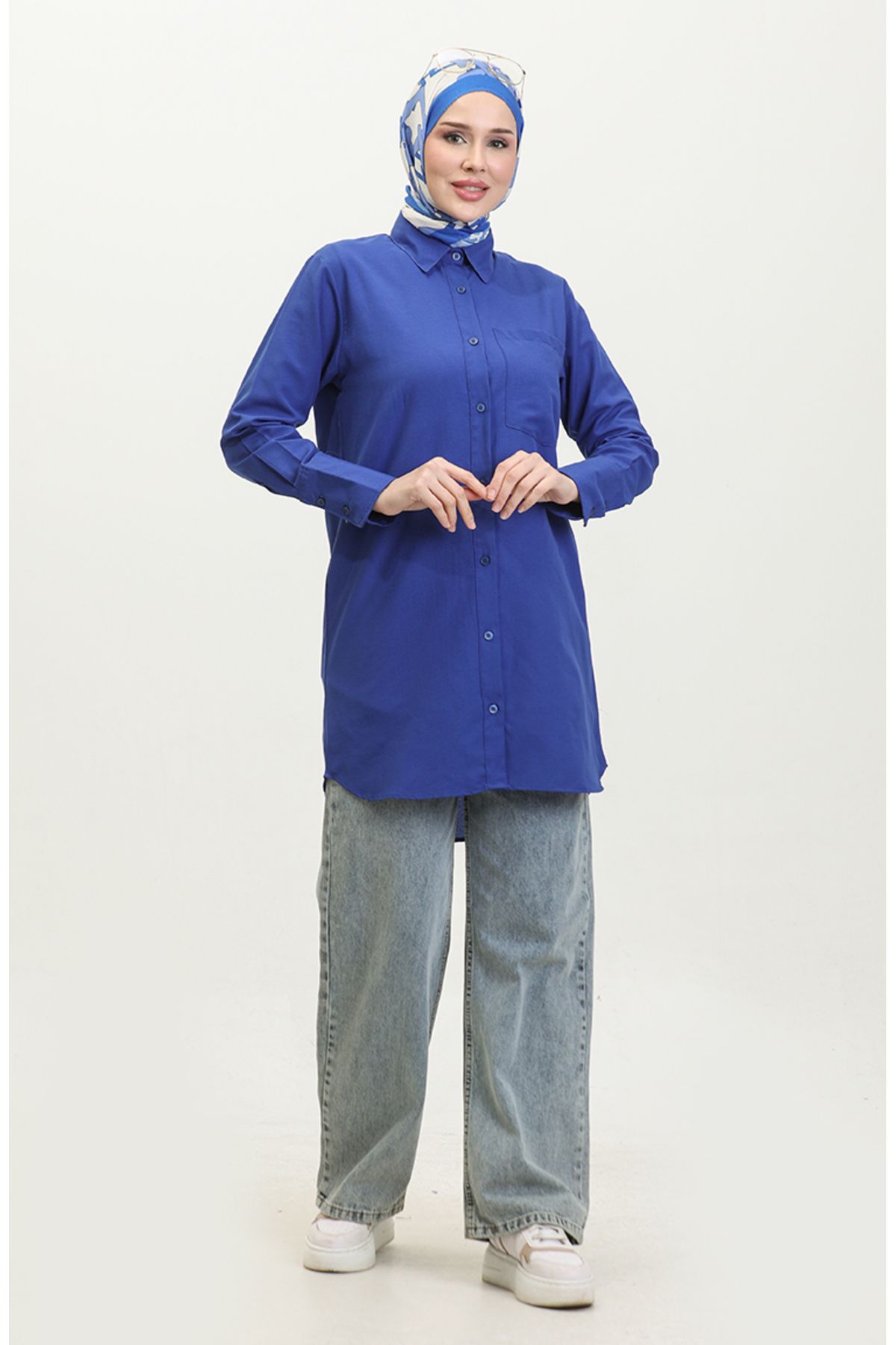 sefamerve-Saks Tunic 4820-02 - Buttoned 2