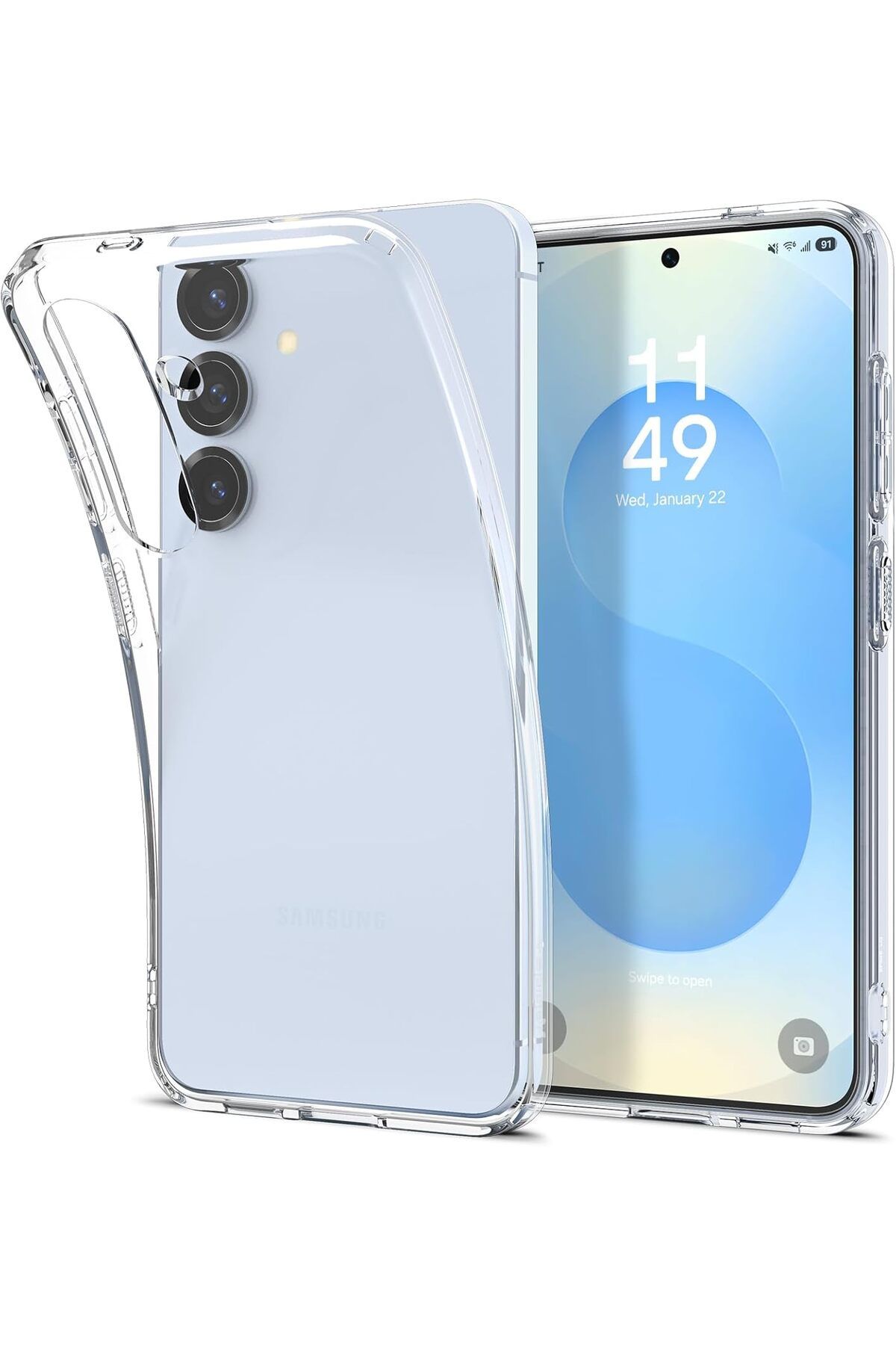 LUXE Galaxy S25 Plus Kılıf Liquid Crystal 4 Tarafı Tam Koruma Crystal Clear - ACS08974 LXSHP 1055529