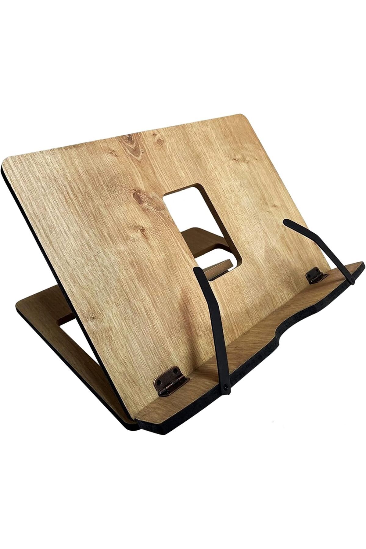Mu Art Ahşap Mrt Ayarlanabilir Kitap Okuma Standı, Tablet Standı (Meşe) (Safir) Art 871301