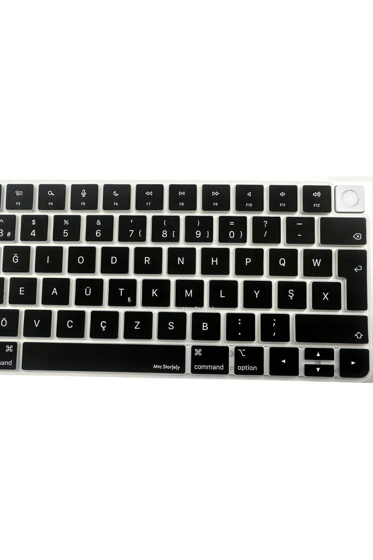Mu Art Ahşap Mrt F Klavye Magic Keyboard-3 Touchid'li A2449 A2450 Modeli ile Uyumlu Siyah Art 871301