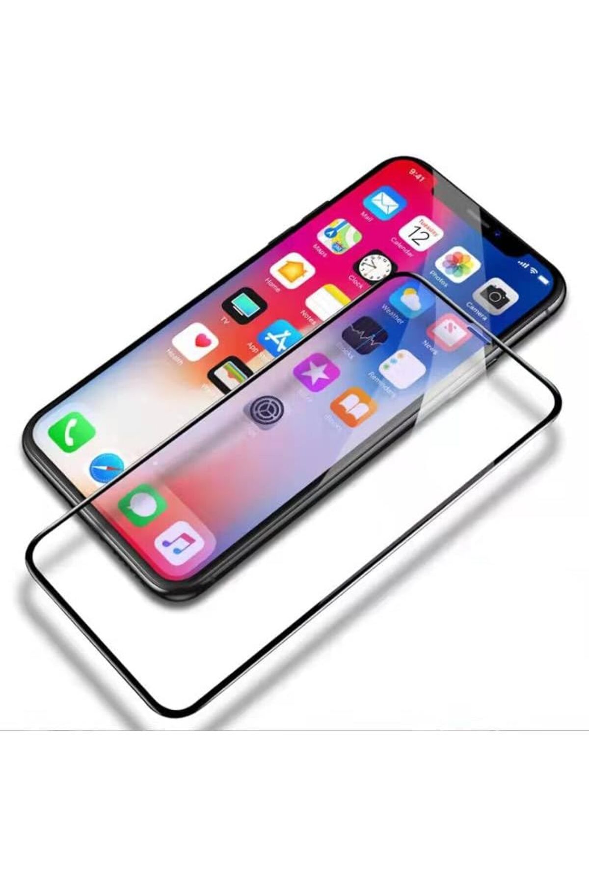 STOREMAX OZN Trend iPhone 16 Uyumlu Ekranı Tam kaplayan Full Cam Ekran Koruyucu Kırılmaz Cam Tam Kapatan S