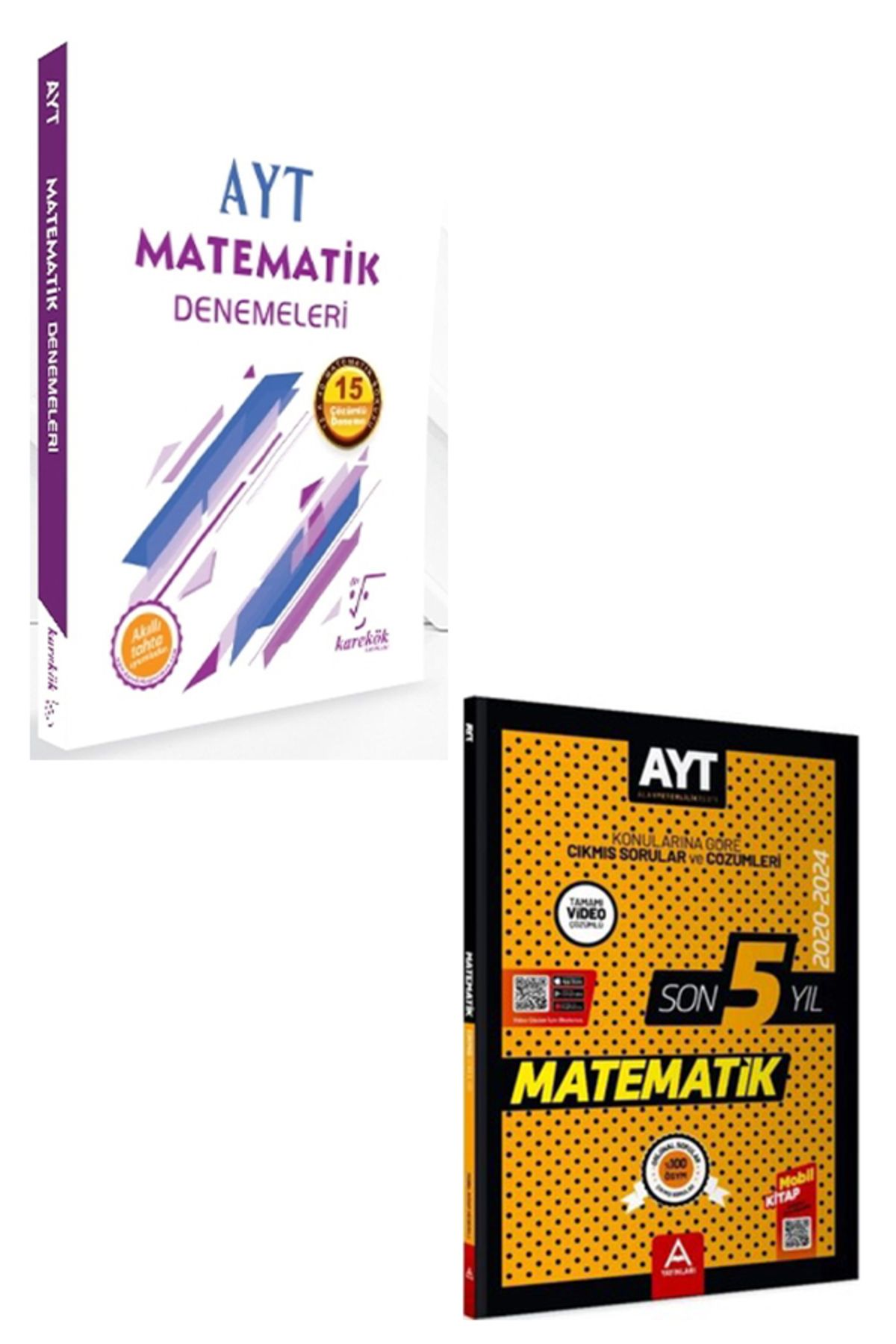A Yayınları 2025 AYT Matematik 15 Deneme ve 5 Yıl Çıkmış Soru Seti