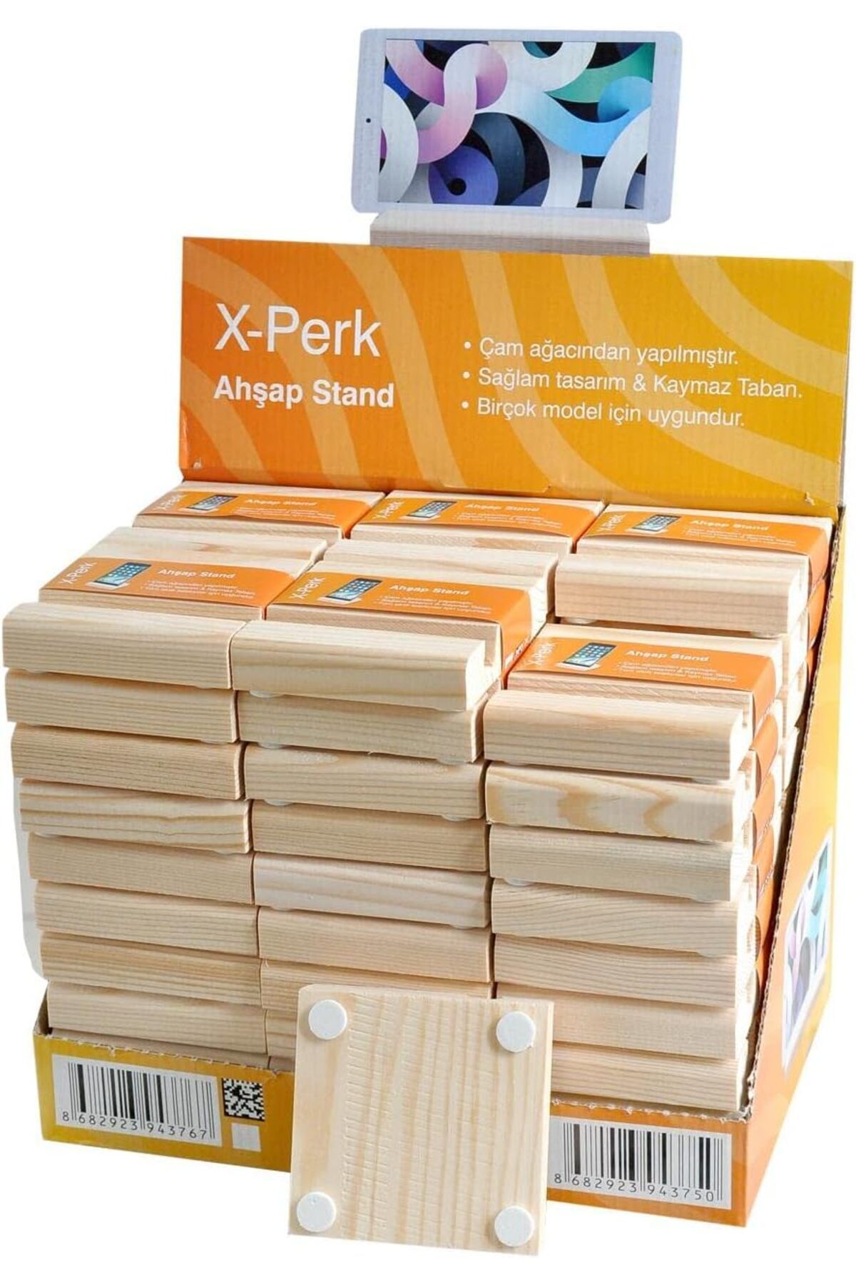 STOREMAX OZN Ahşap Tablet Telefon Tutucu Standı Koli 60 Adet OZNstre 1094633