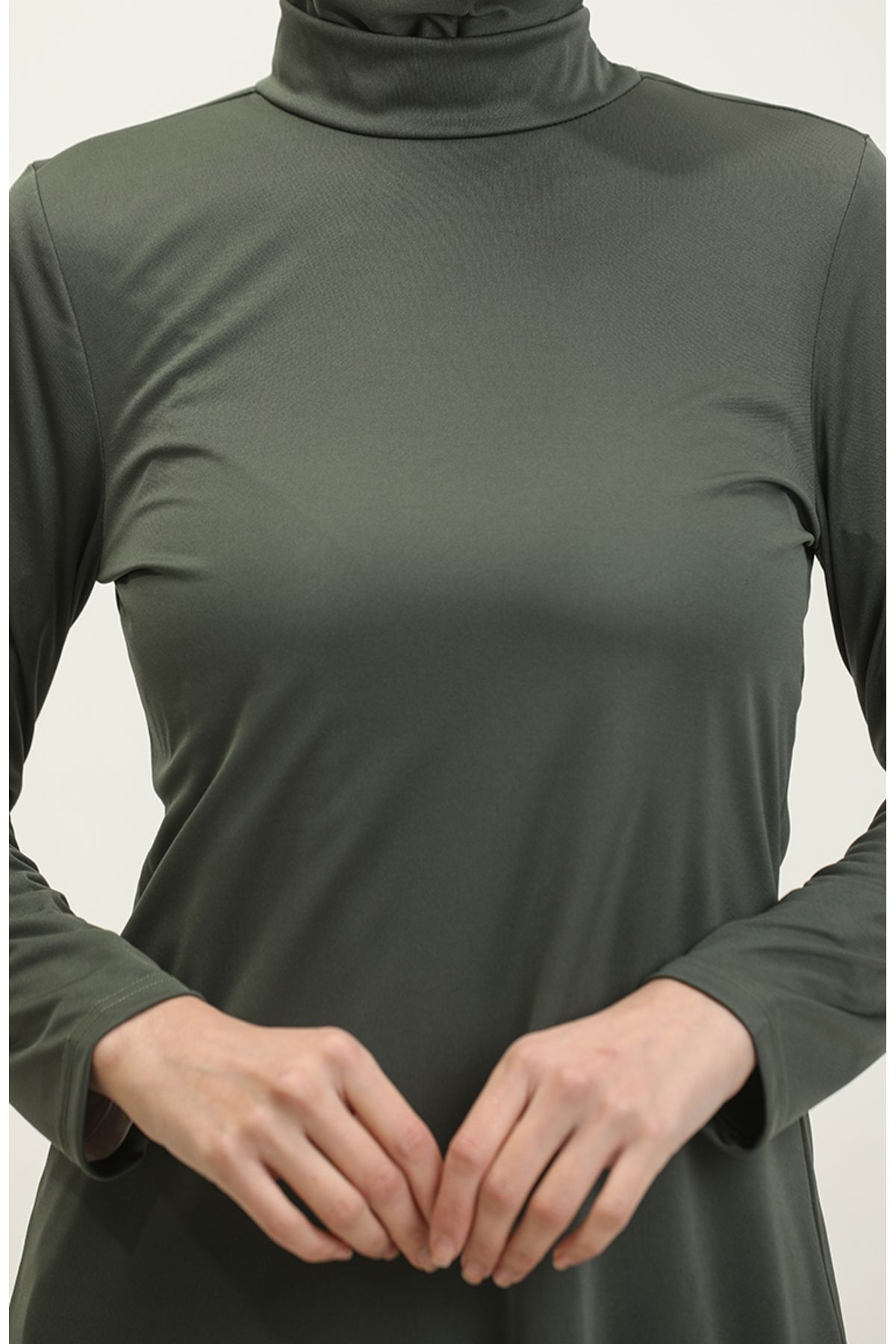 sefamerve-Khaki Hijab-Badeanzug – Modell 2402-01 4