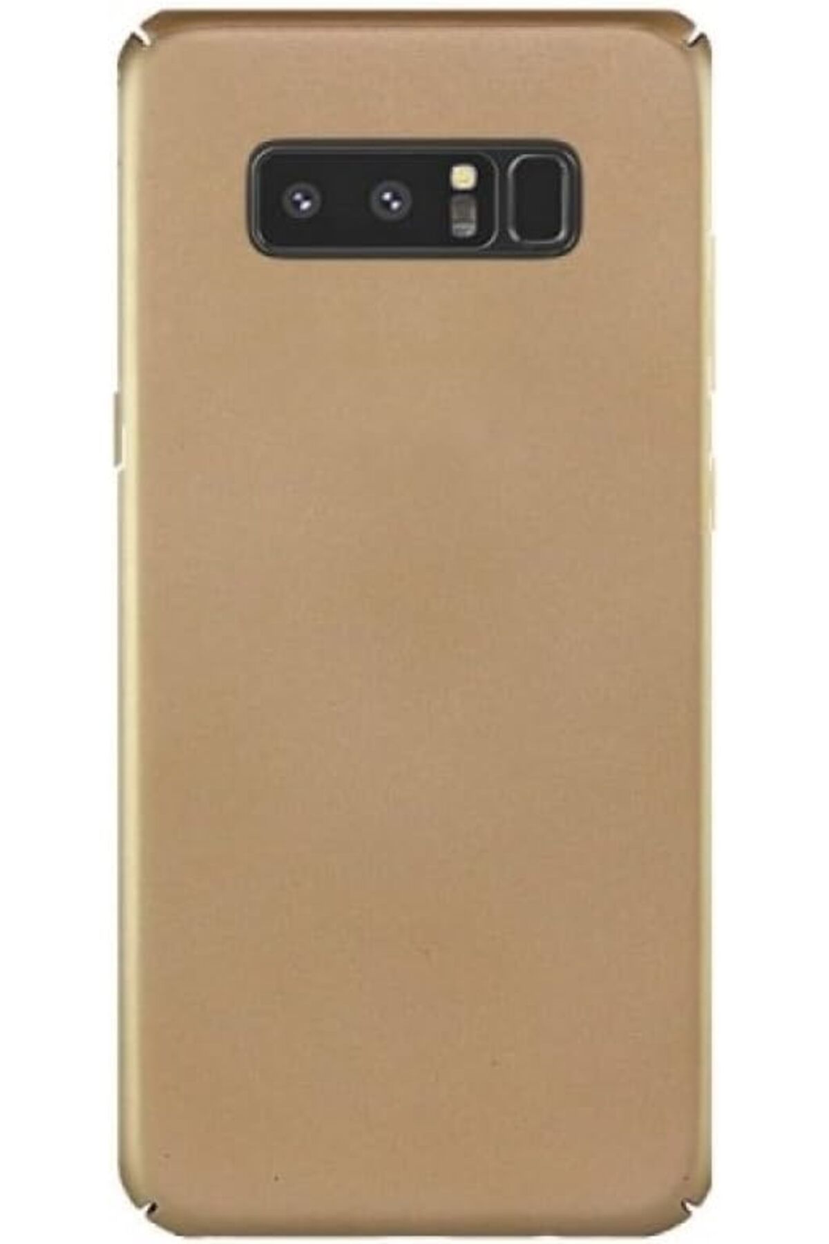 STOREMAX ELZ Galaxy Note 8 Uyumlu Sert Rubber Silikon Kılıf (Altın Rengi) FRNTR 1127478