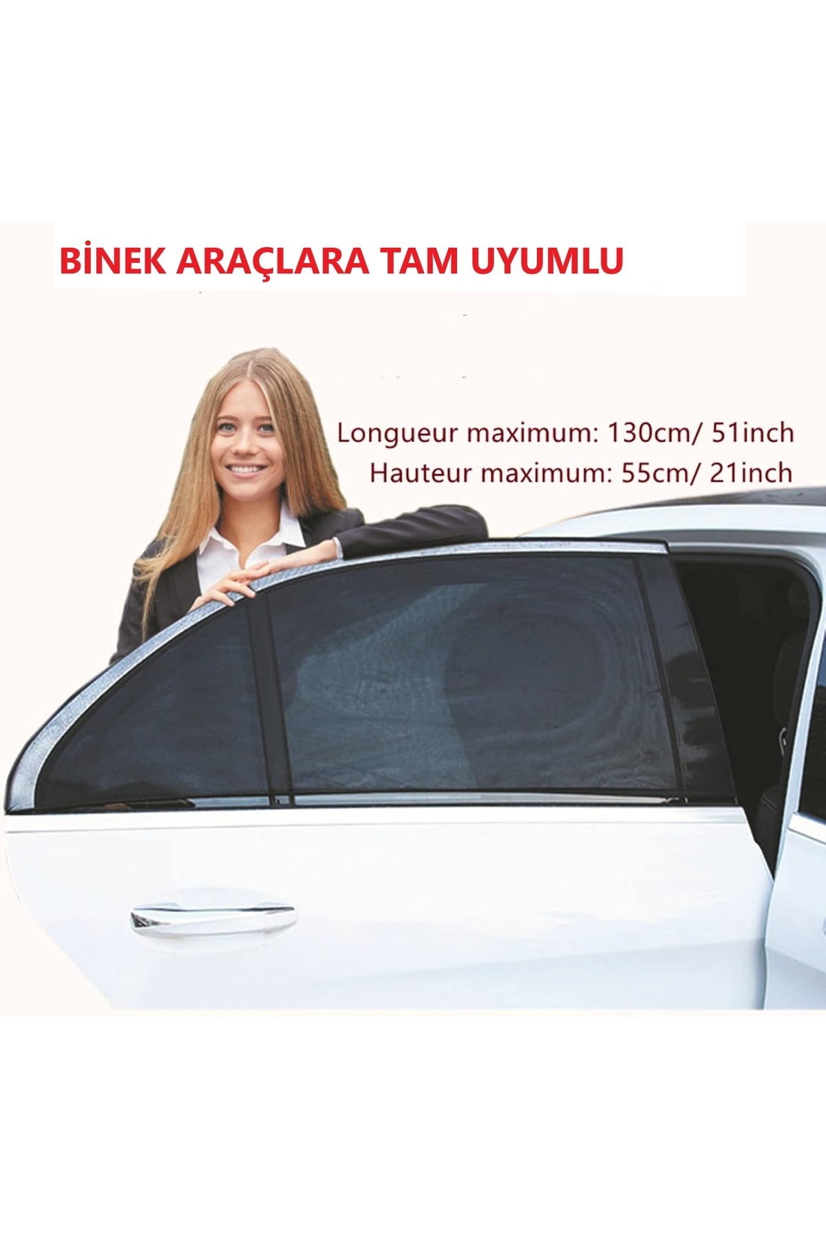 Ankaflex Araba Yan Cam Perdesi Oto Arka Perde Araç Güneşlik Gölgelik Bebek Çocuk Bebe Örtü Cam Çorabı Filmi fotoğrafı 7 (önizleme)