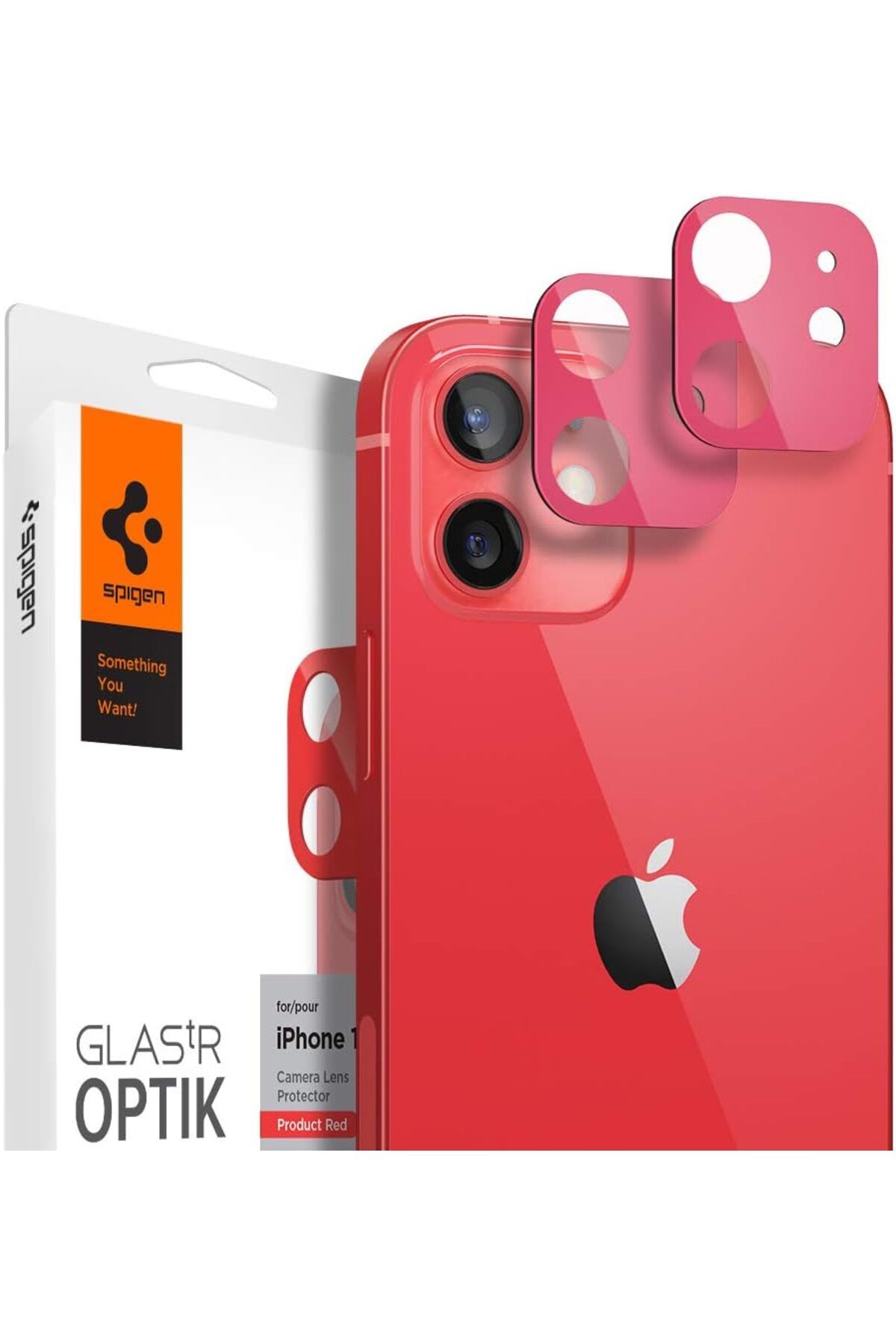 STOREMAX OZN iPhone 12 Kamera Lens Camı Koruyucu Glas.tR Optik (2 Adet) Red - AGL02472 OZNstre 1094633
