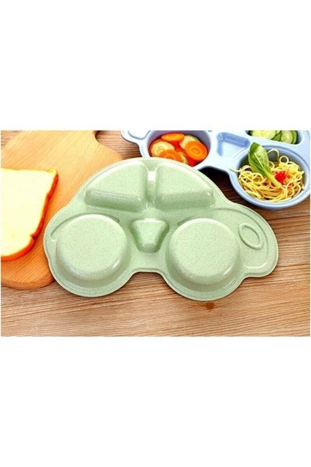 Leyaton Bebekler İçin Araba Şeklinde Sevimli Mama Tabağı Çocuk Tabldot LWLHM-RSYT34 fotoğrafı 7 (önizleme)