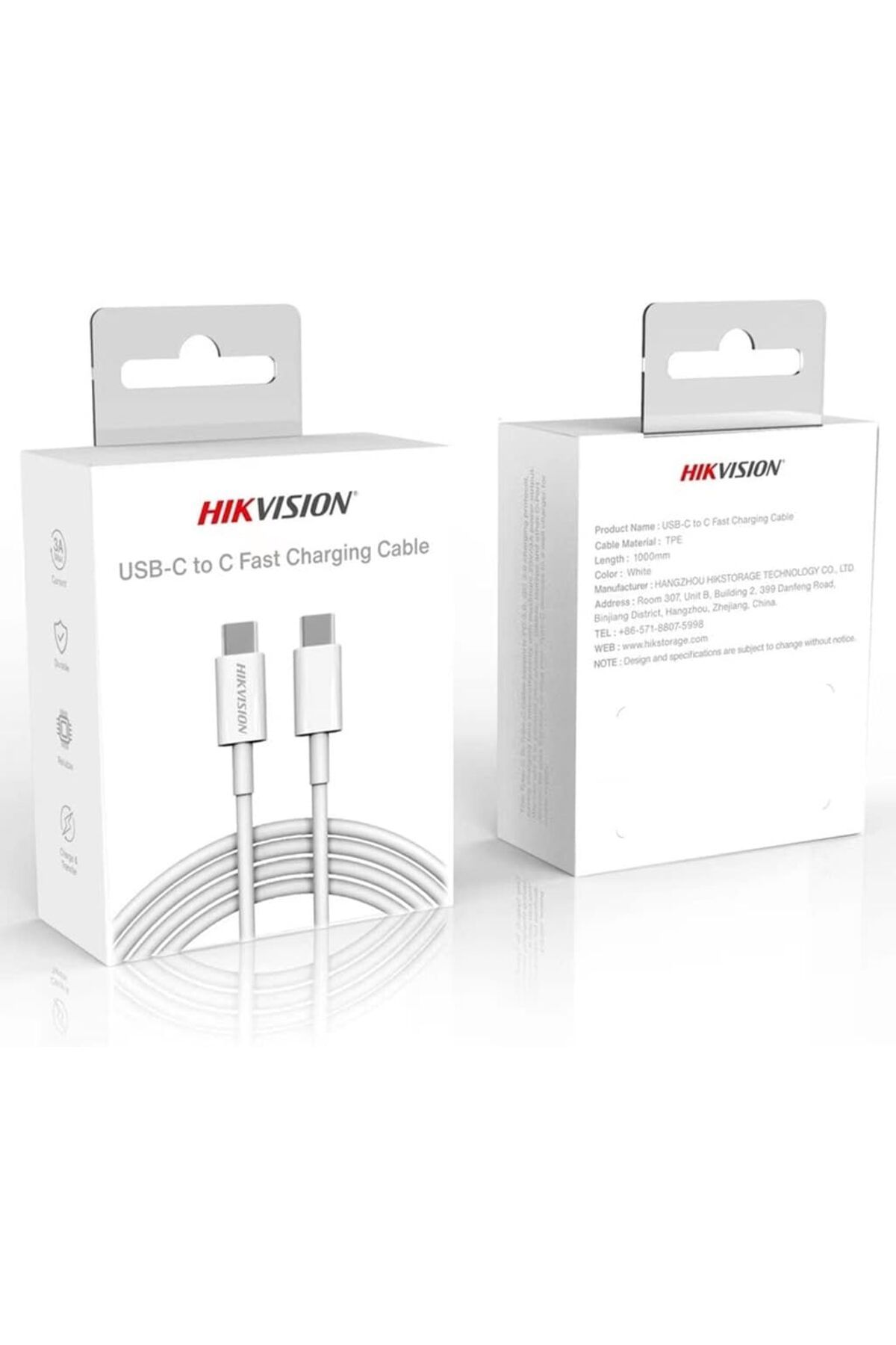 STOREMAX Ezg Type-C to Type-C Usb Kablo 1 Metre Hızlı Şarj 20V/3A Güç Çıkışı Data Kablosu 60W'a kad