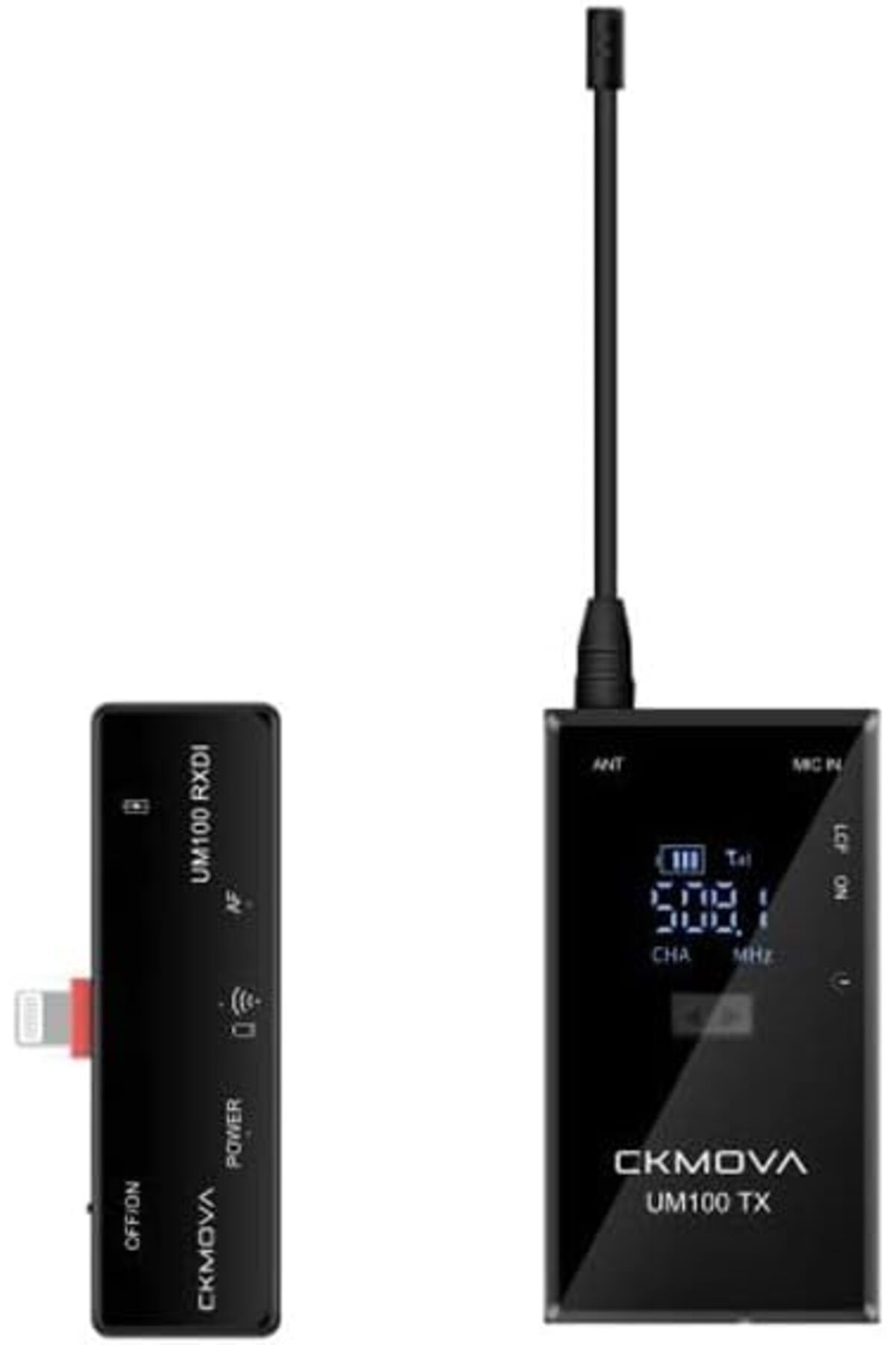 STOREMAX ELZ UM100 Kit-5 İphone, Ipad IOS UHF Kablosuz Yaka Mikrofon Seti FRNTR 1127478