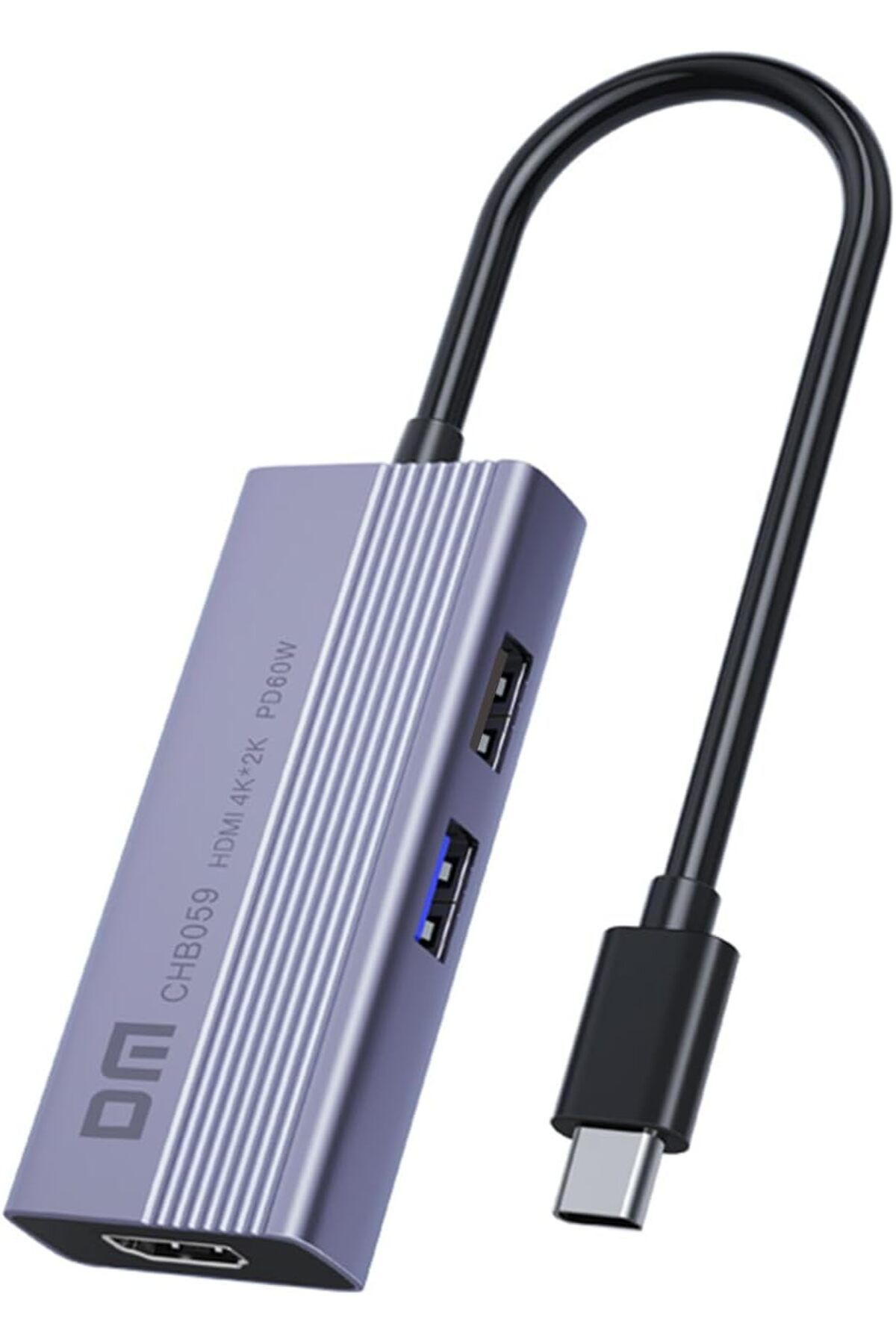 Mu Art Ahşap Mrt CHB059 Type-C to 4K HDMI 2*USB-A PD 60W SD ve Micro SD Kart Okuyucu Çoklayıcı Hub Art 871301
