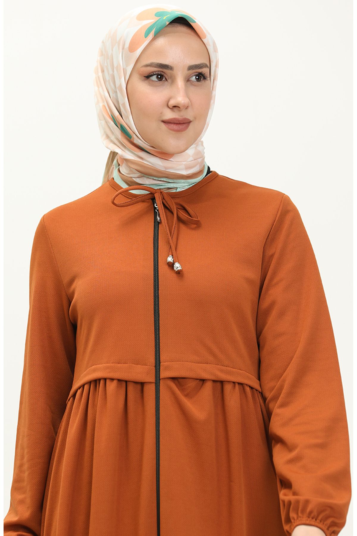 sefamerve-Taba Ferace - Drawstring and Zippered, Model 0569-01 3