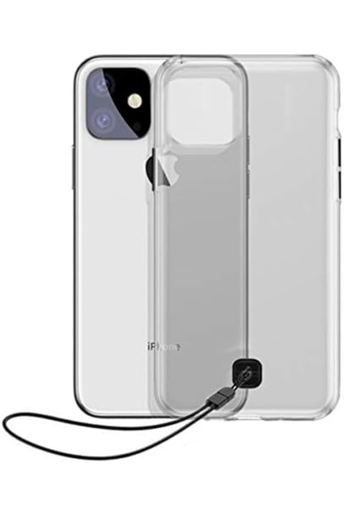 Mu Art Ahşap Mrt Transparent Key, iPhone 11 Pro Cep Telefonu Kılıfı, Şeffaf/Transparan, Füme Art 871301