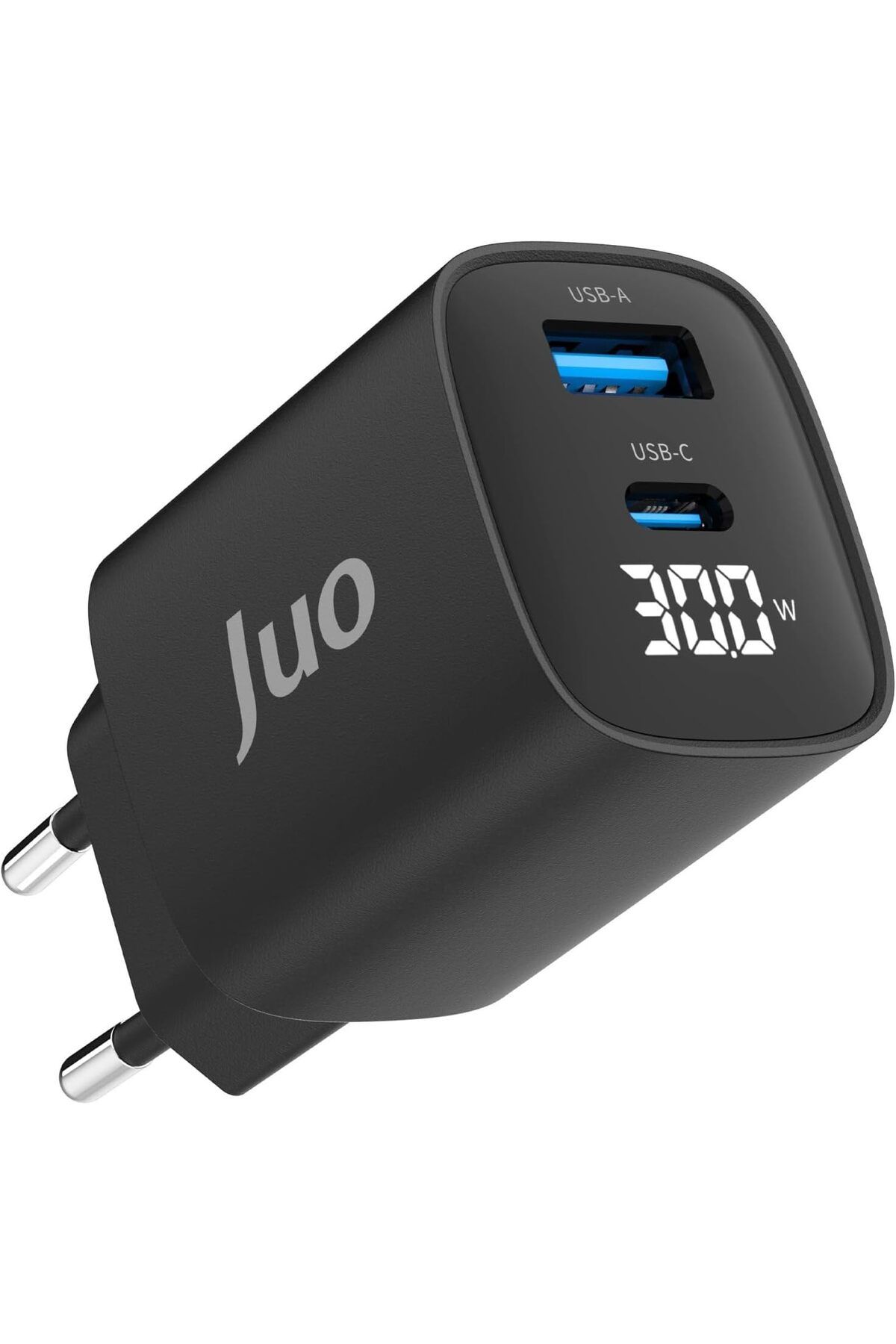 LUXE 30W GaN Led Ekranlı Type-C + USB-A Hızlı Şarj Cihazı Android & iPhone Uyumlu Şarj Aleti L