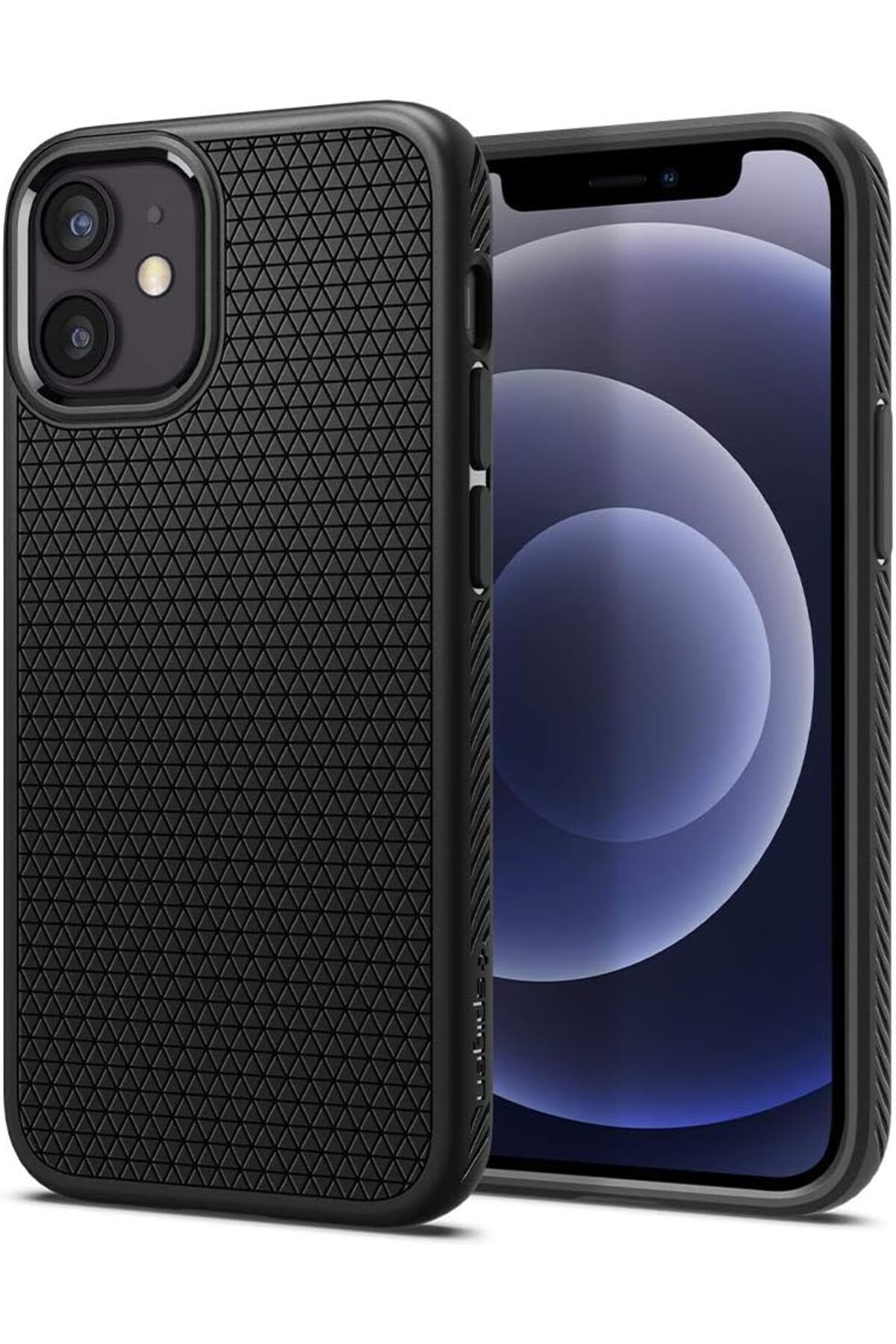 STOREMAX ELZ iPhone 12 Mini Kılıf Liquid Air Matte Black - ACS01744 FRNTR 1127478
