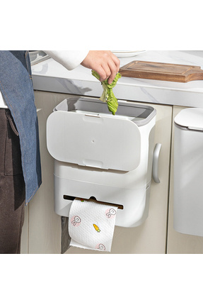 ADEFCO MUTFAK TEZGAH ÜSTÜ VE DOLAP ASKILI ÇÖP KOVASI 8L