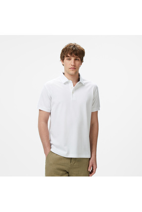 Nautica Erkek Beyaz Classic Fit Polo Yaka T-Shirt