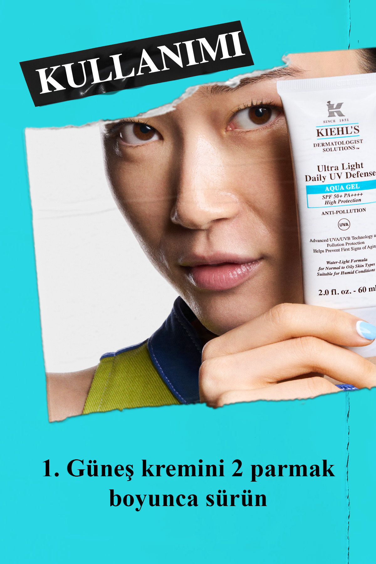 Ultra Light Günlük Uv Koruyucu Aqua Jel Güneş Kremi - Spf50 60 ml — LB018100 — تصویر 5 از 8