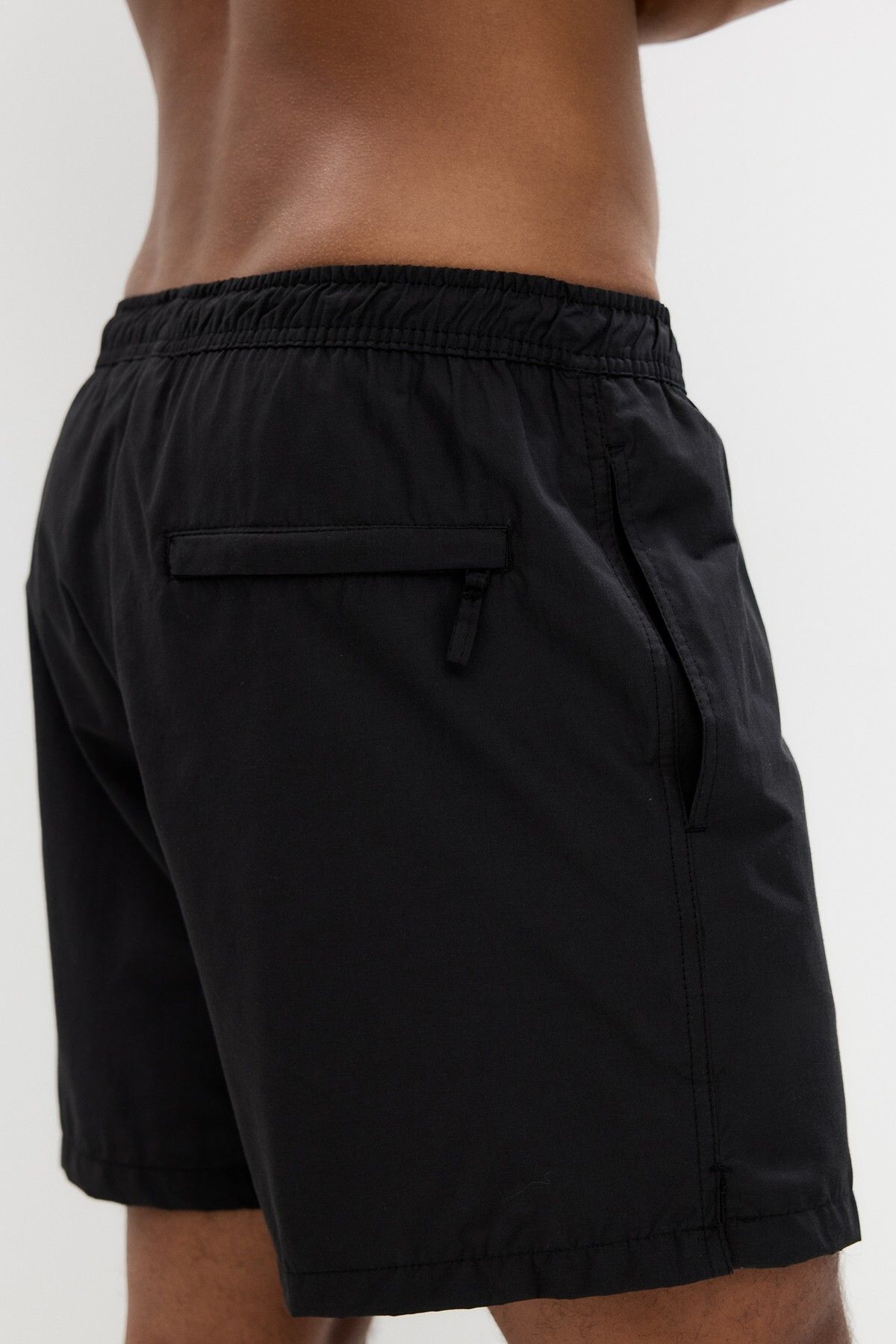 Pull & Bear-Regular swimming trunks with logo waist 4