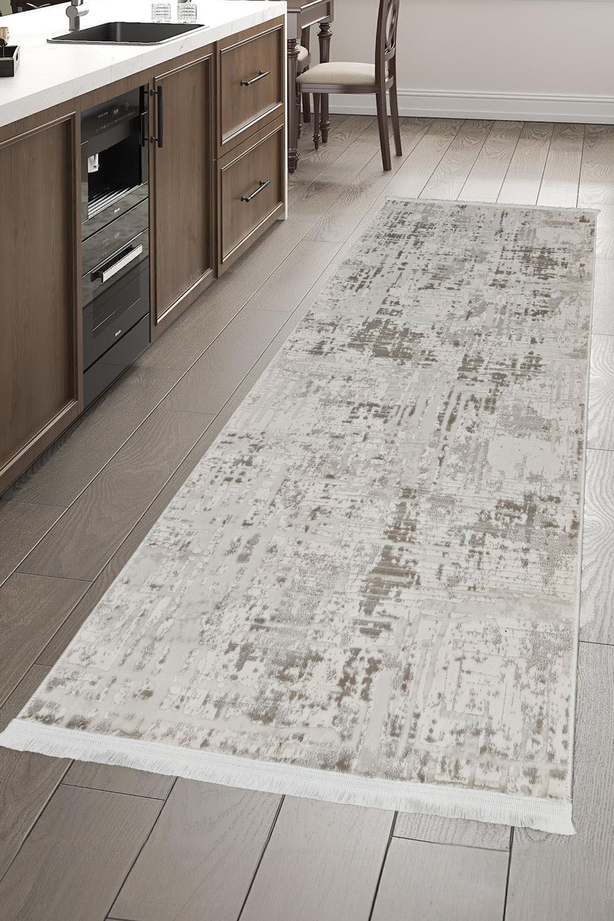 ünalcarpet %100 Akrilik (Yün) Kalın Dokuma Kesme Yolluk Hol Koridor Antre Mutfak Yatak Odası