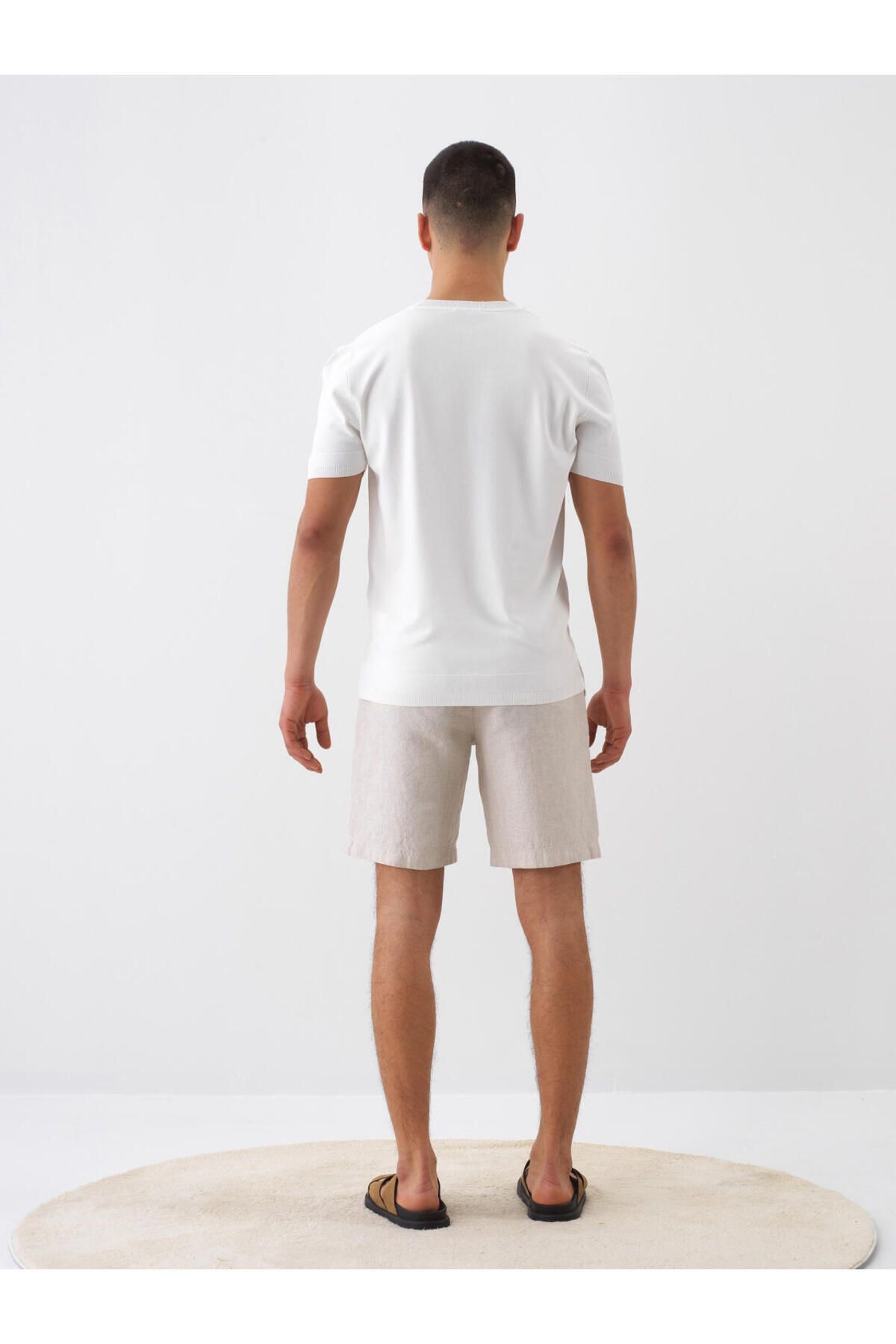 Xint-Men's White Regular Fit Sweater 5