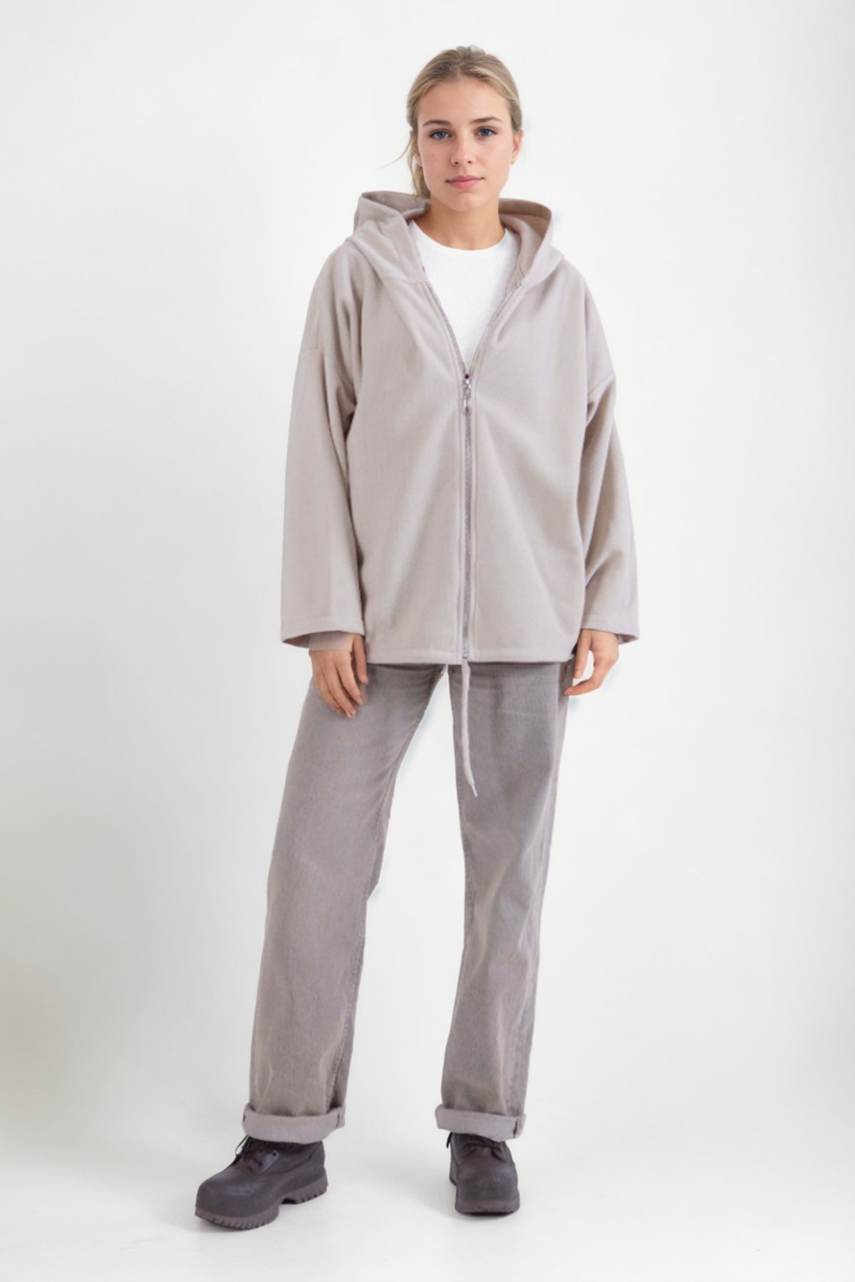 Vitrin-Long Back Jacket with Hat 3
