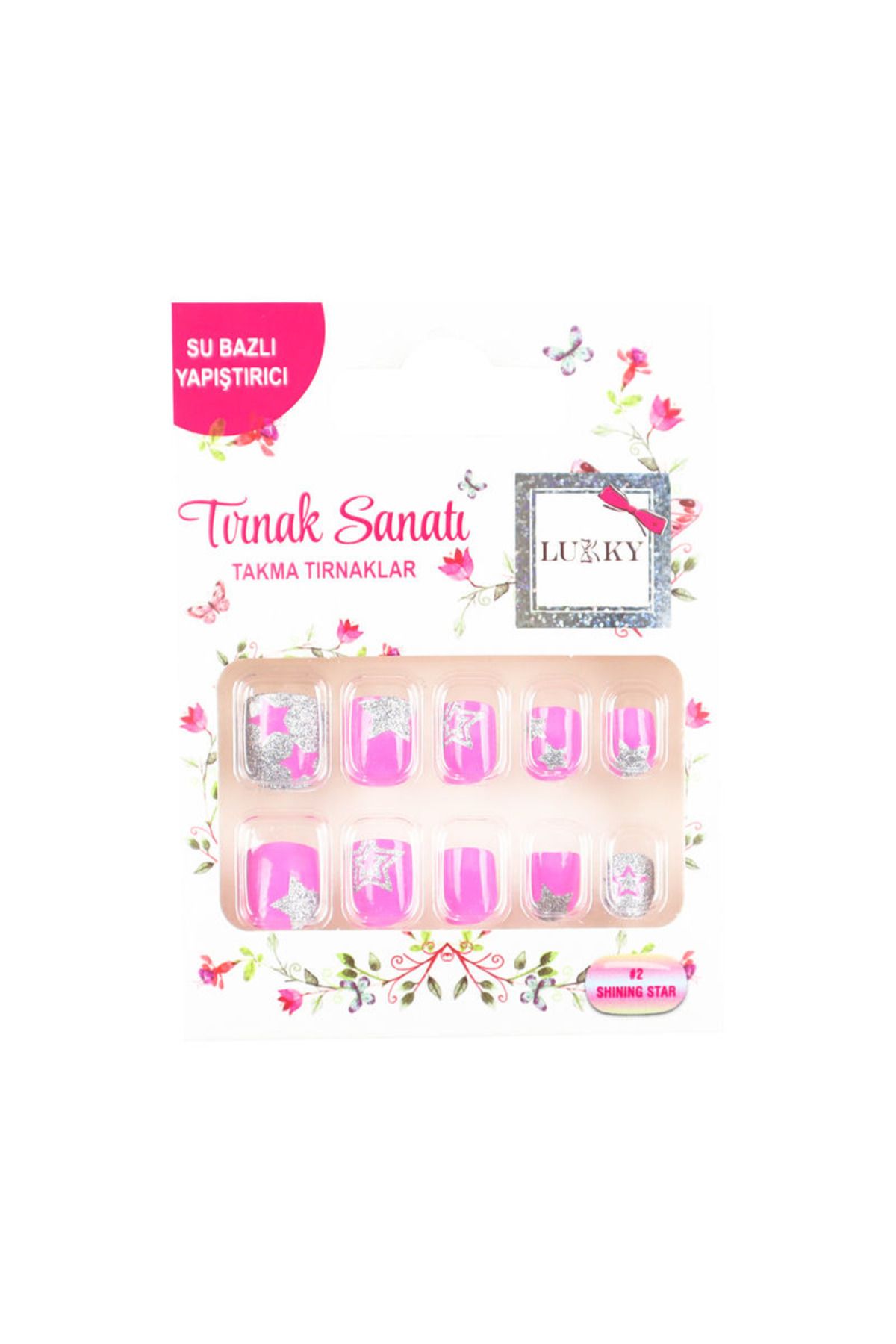 Lukky TAKMA TIRNAK YILDIZ BASKILI 3+