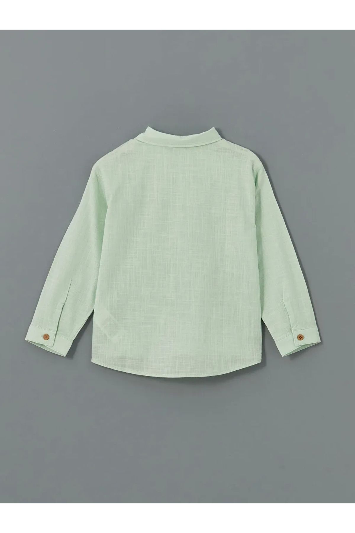 LC Waikiki-Lcw Kids Green Basic pamut fiú ing és nadrág 2 db-os csomag 6