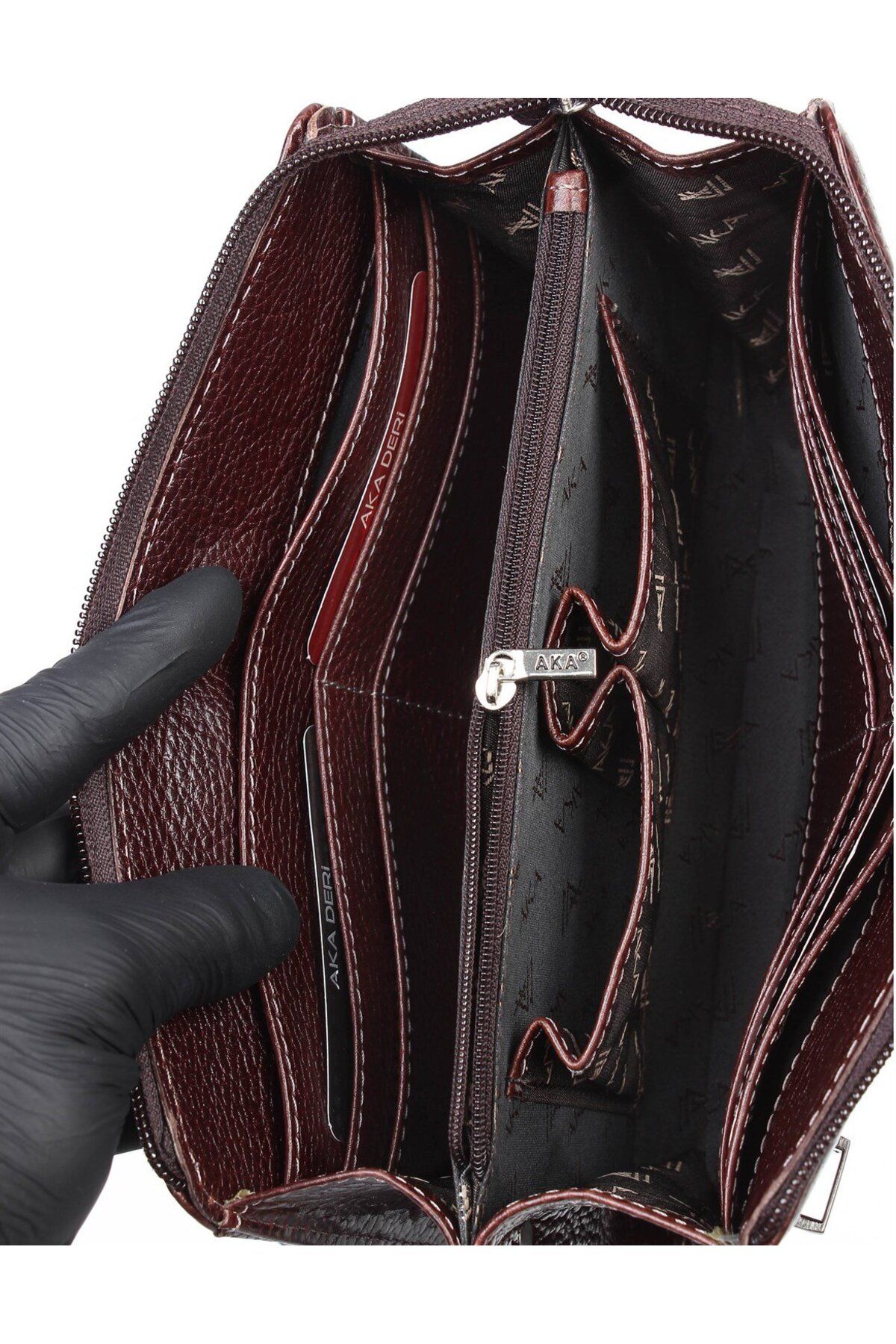 Aka-Brown Leather Handbag - 319 61 5
