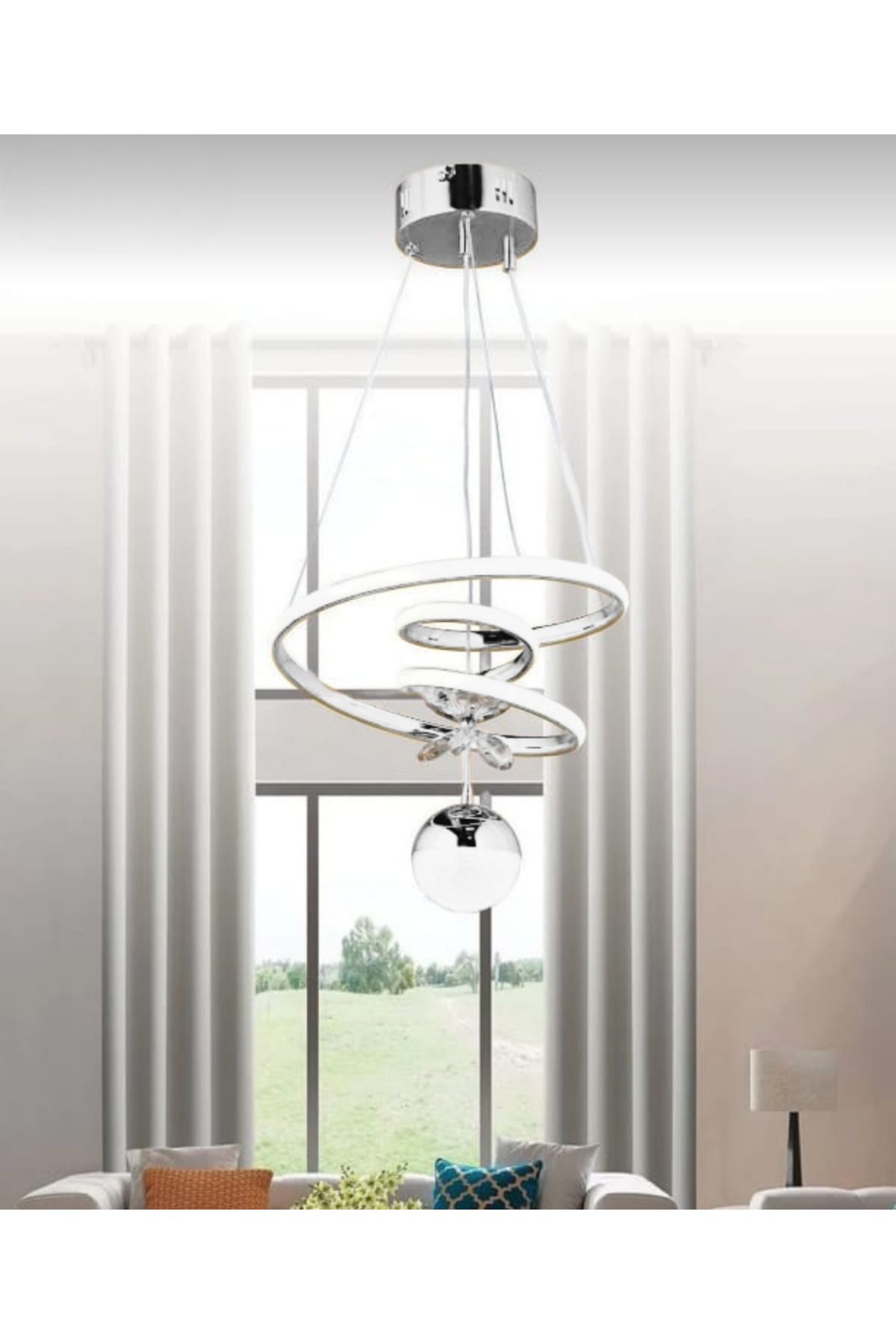 LEDEVİM Led Avize Kaos Tek Top 3 Renk