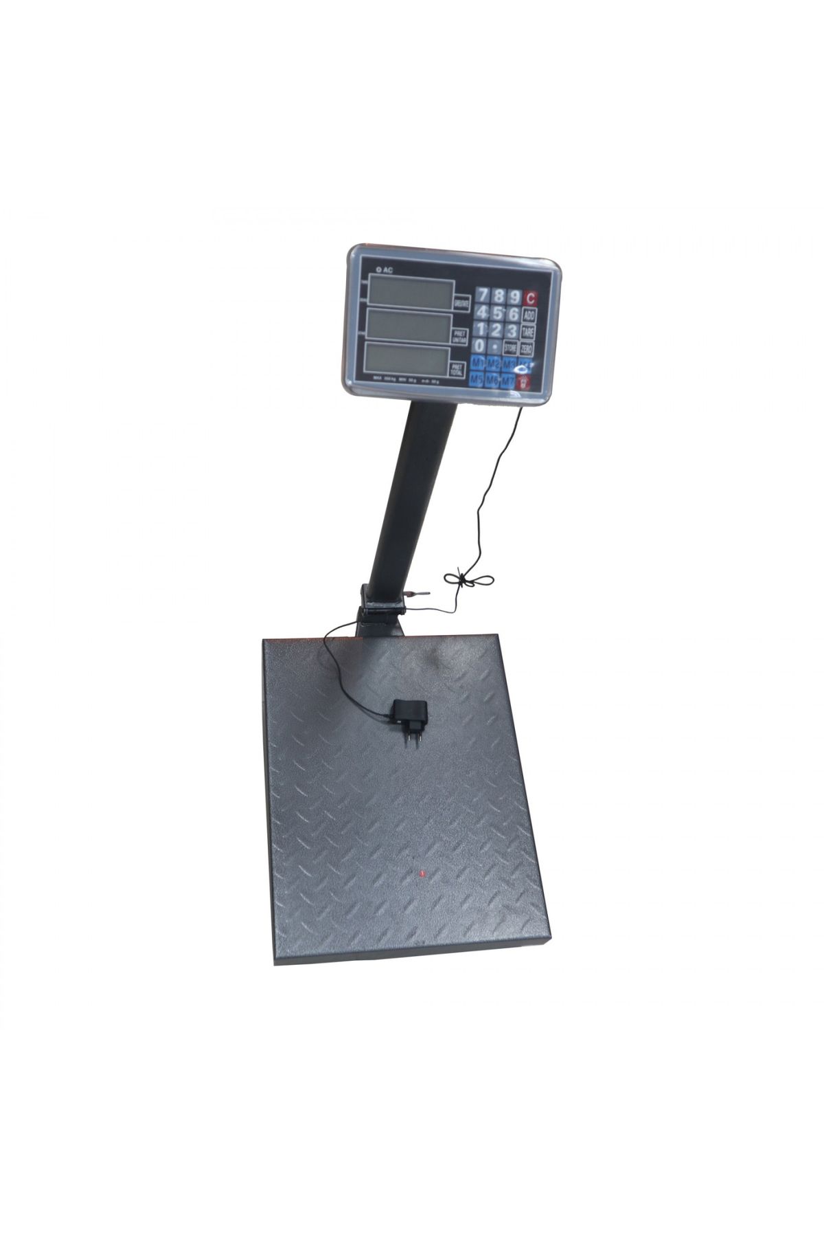 Depox-Cantar cu platforma, brat rabatabil, display LCD, metalic, albastru 6