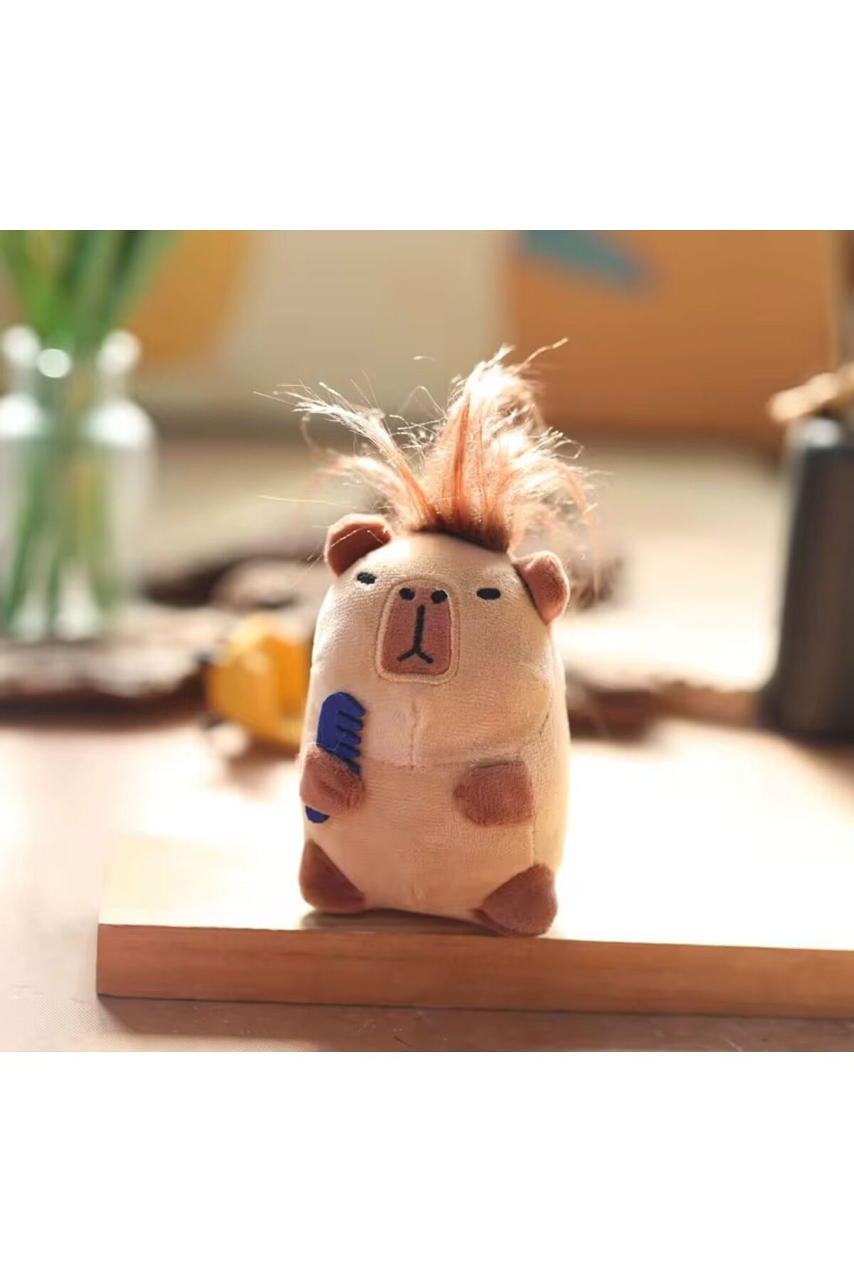 HEY GİDİ GİFT Sevimli Kapibara Peluş / İçi Yumuşak / Peluş Anahtarlık / Capybara Oyuncak / Figür Yüksek Kalite
