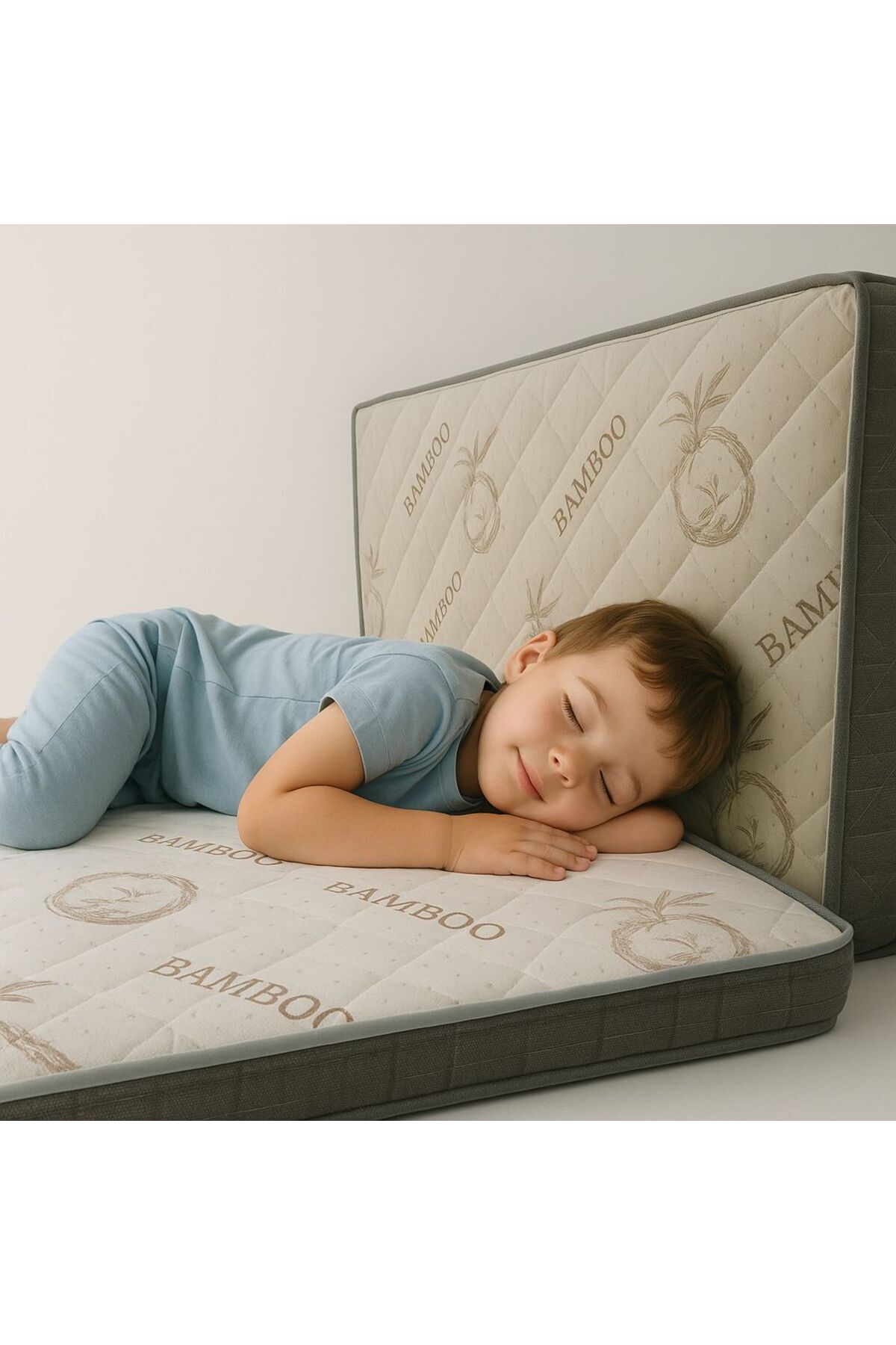 sleepnice SLEEPNİCE NATUREL SÜNGER YATAK PEDİ BAMBOO KUMAŞ KAMP YATAĞIÖZEL ÖLÇÜ TEK KİŞİLİK ÇİFT KİŞİLİK  5cm