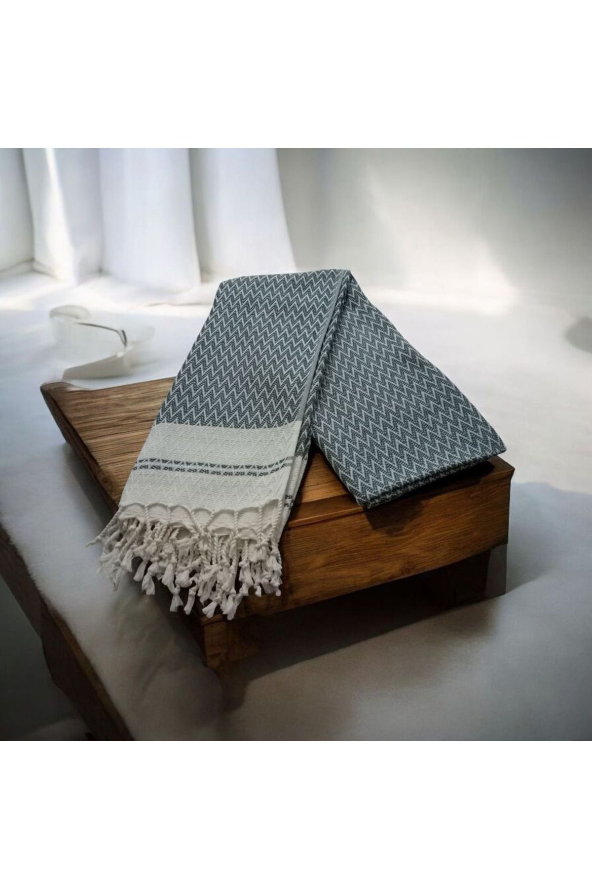 tulu tekstil Peştemal Plaj Havlusu 90*180 cm %100 Pamuklu Lacivert Renk