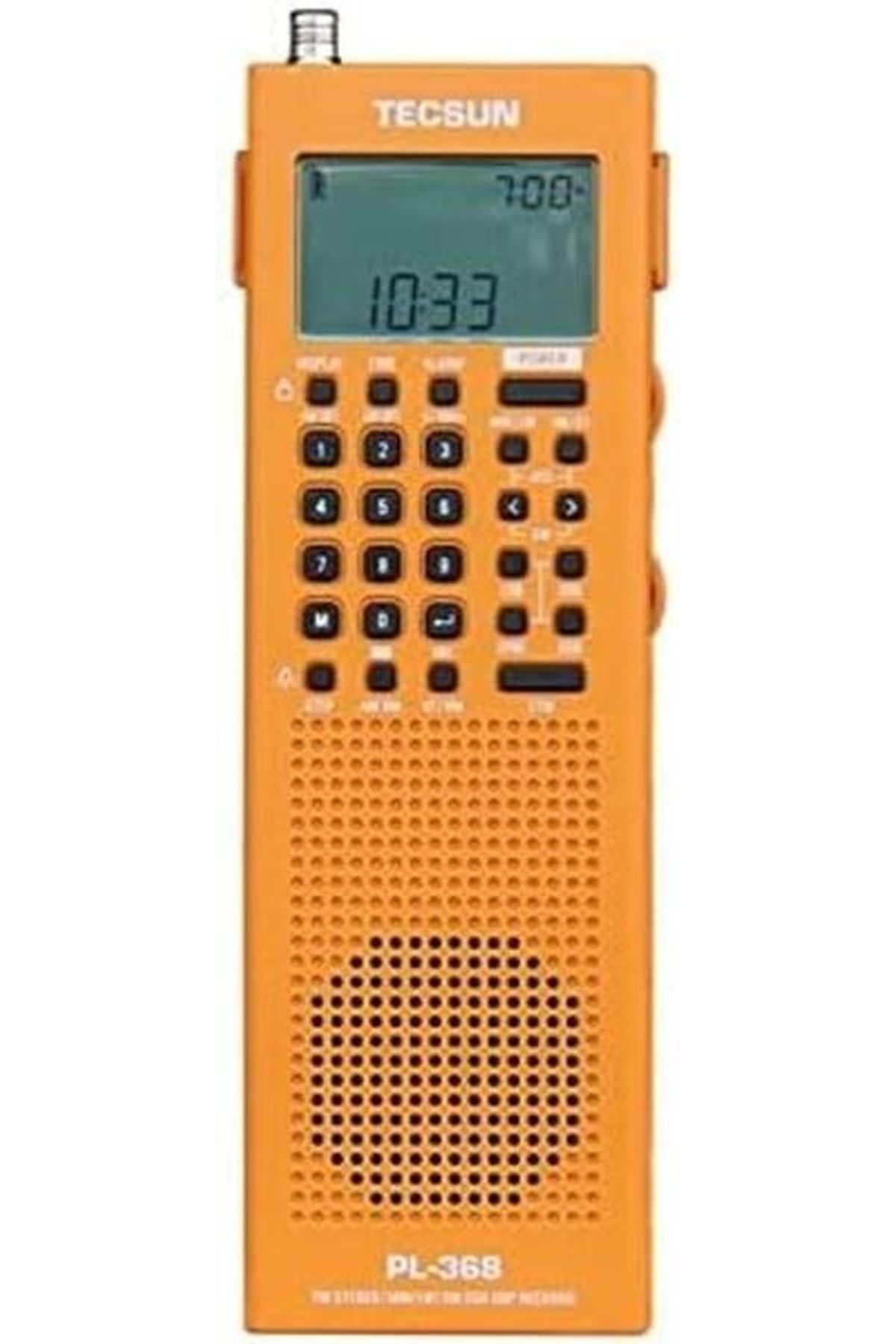 Tecsun Digital PL368 AM/FM/LW/SW Dünya Bant Radyo Tek Yan Bant Alıcısı (Turuncu)